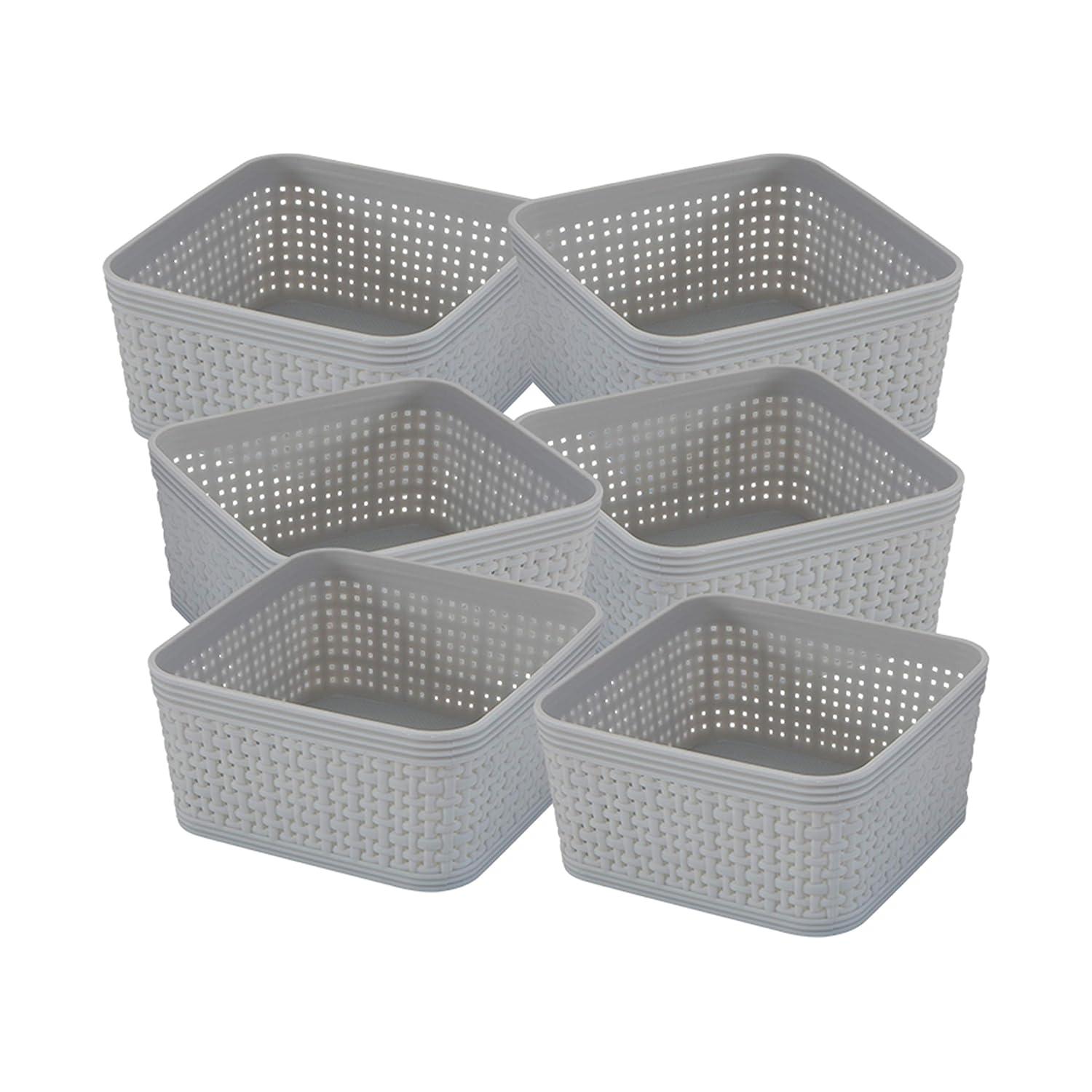 Simplify Simplify Plastic Basket (Set of 6)
