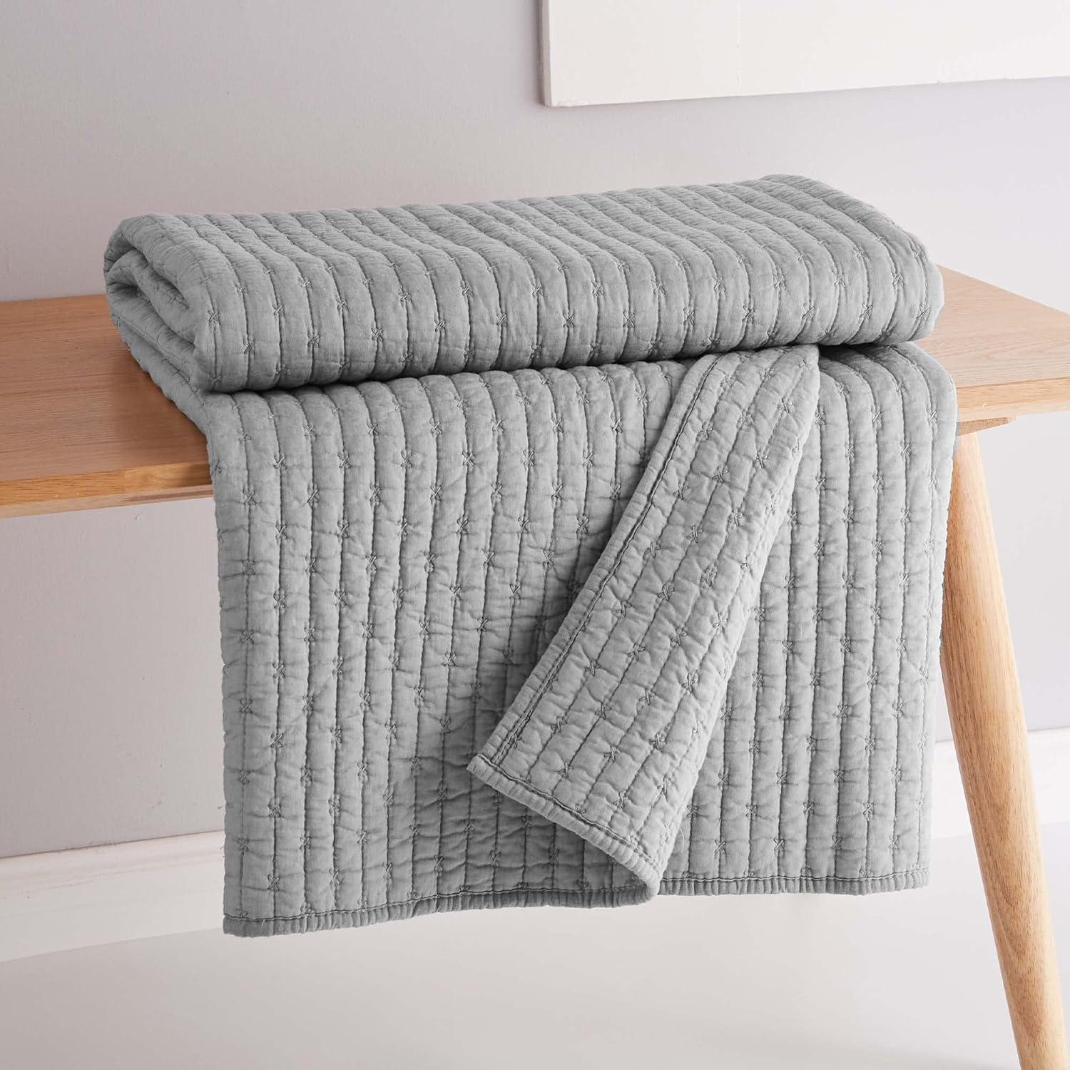 Cross Stitch Quilted Throw - Levtex Home