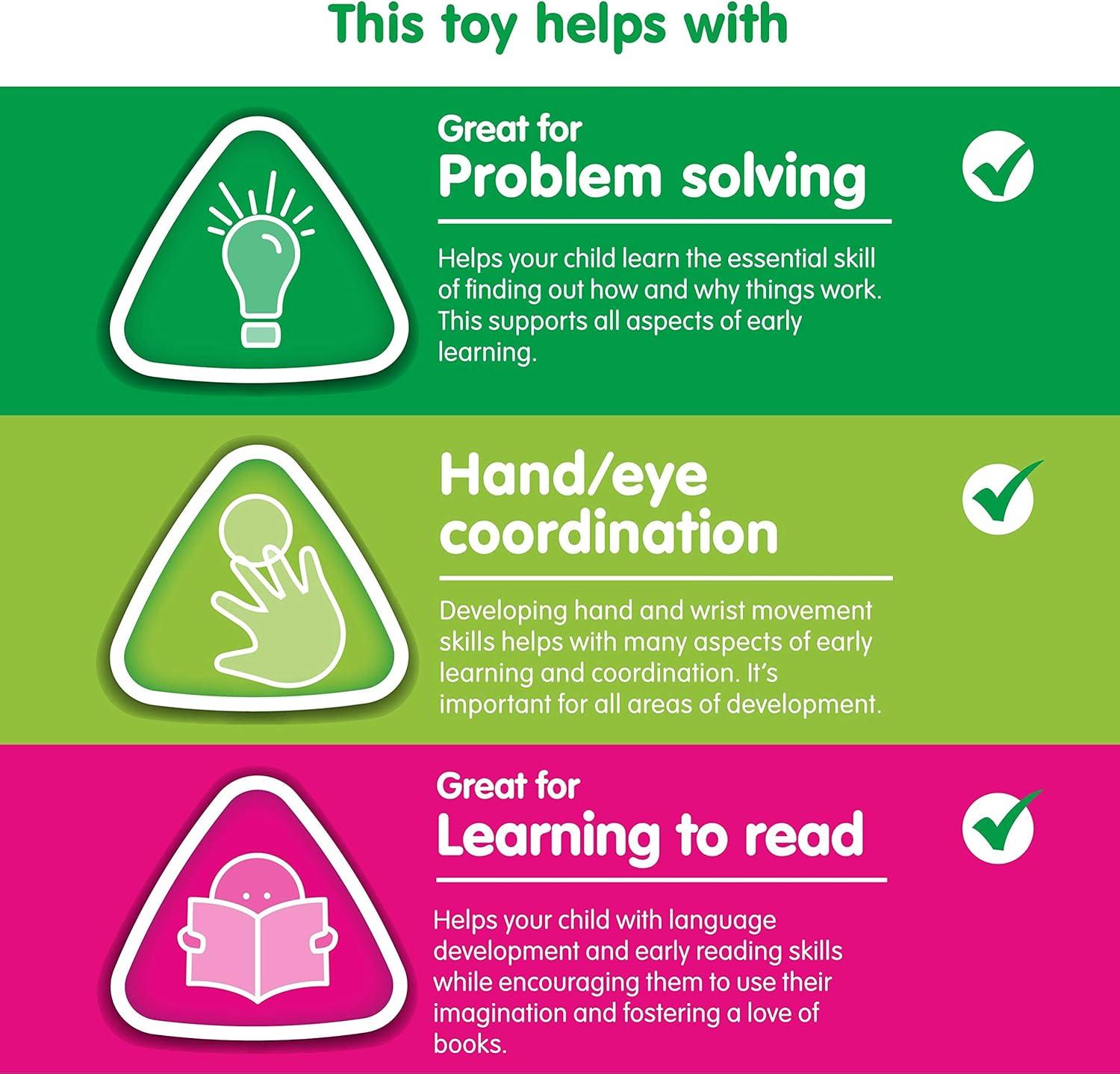 Early Learning Centre Alphabet Puzzle, Develops Hand Eye Coordination, Problem Solving, Learning to Read, Kids Toys for Ages 18 Month,  Exclusive