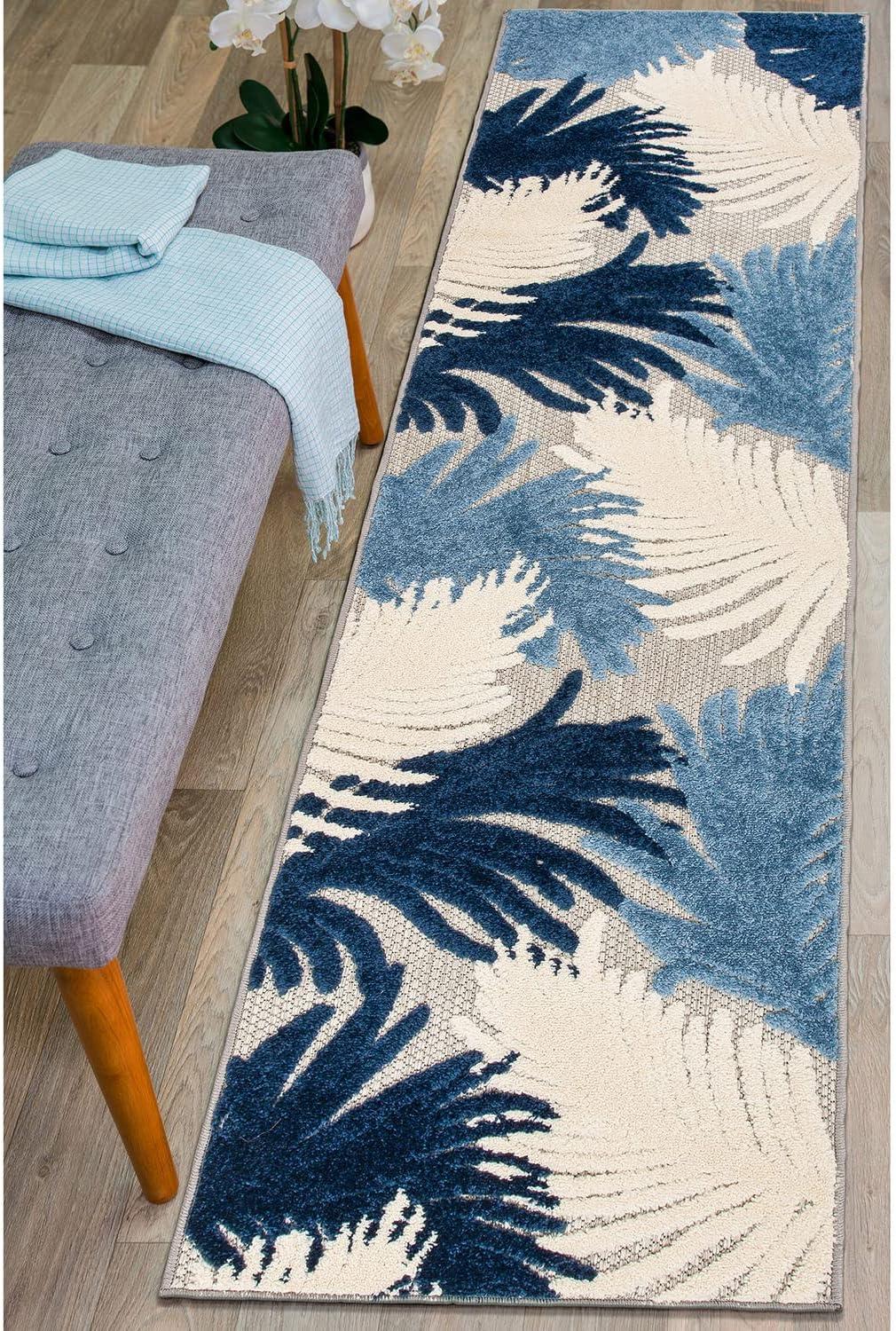 World Rug Gallery Tropical Floral Indoor/Outdoor Area Rug