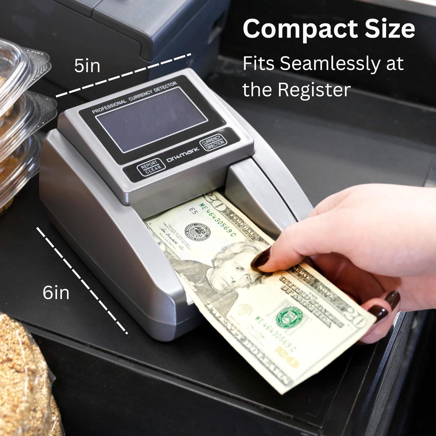 Compact Black Counterfeit Detector Machine with LCD Display