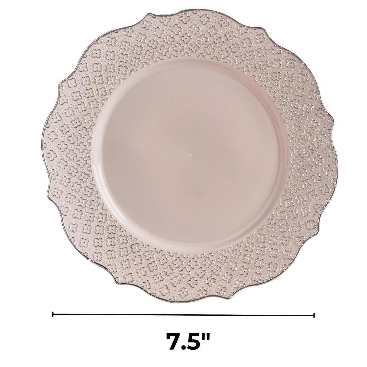 Silver Spoons Disposable Dessert Plate