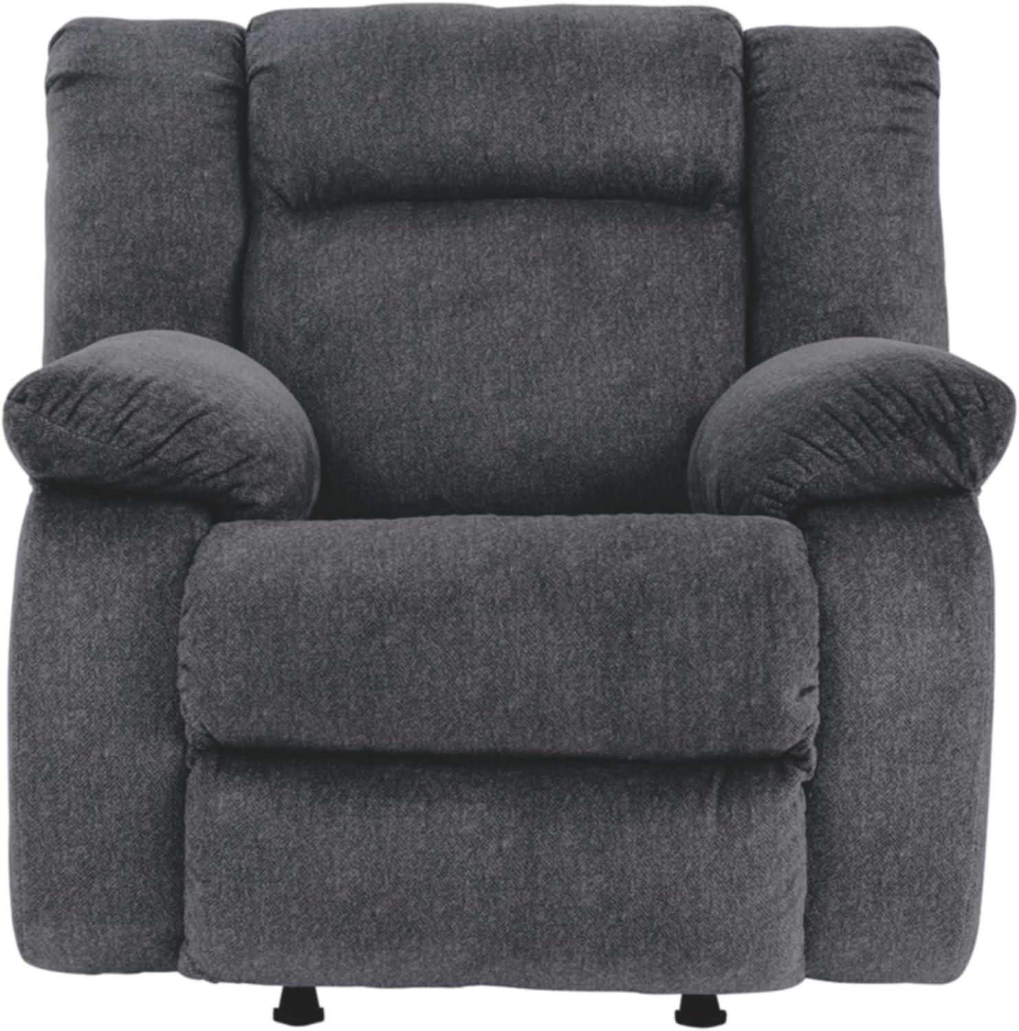 Ashley Furniture Burkner Dark Gray Power Recliner