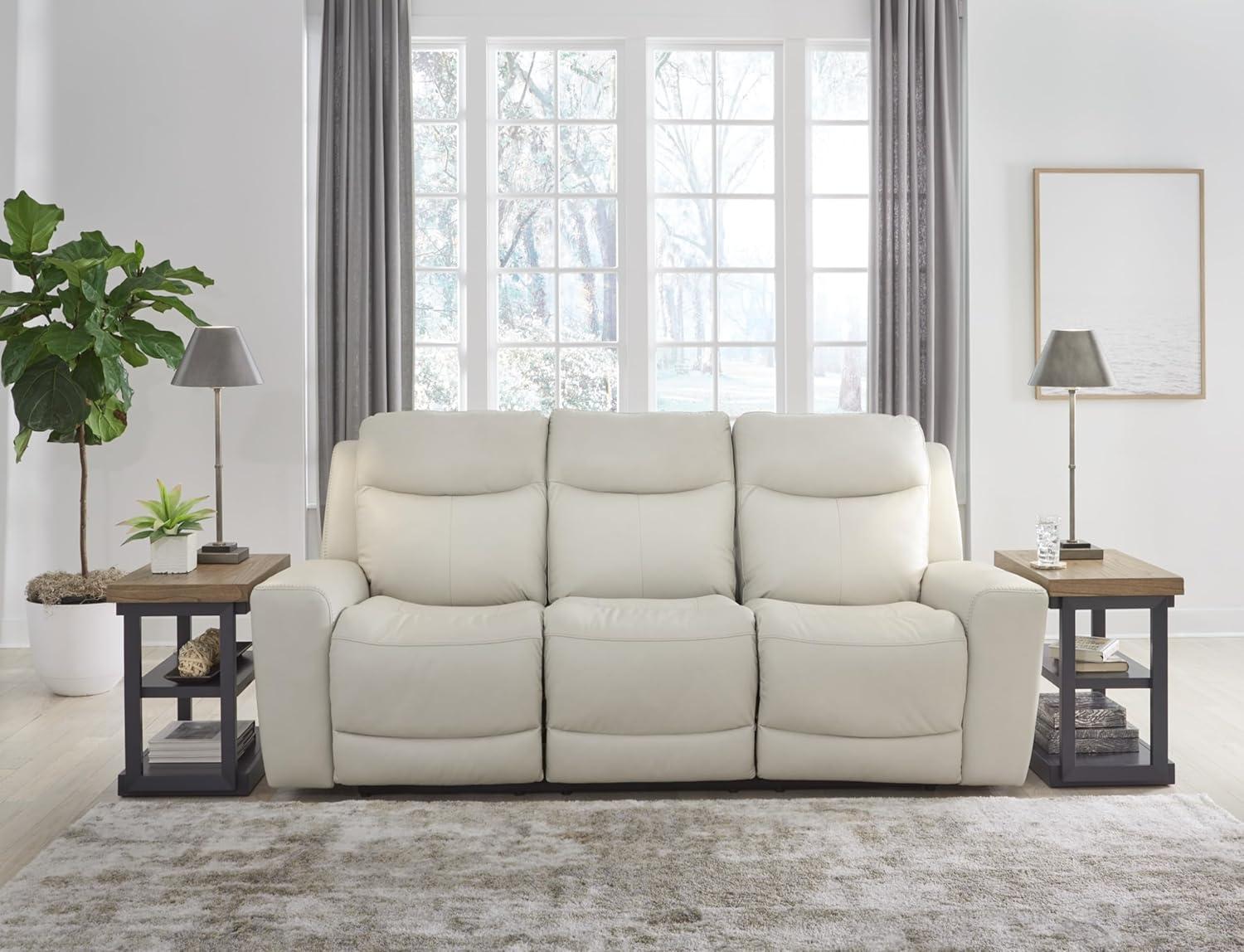 Ashley Furniture Mindanao Beige Power Reclining Sofa