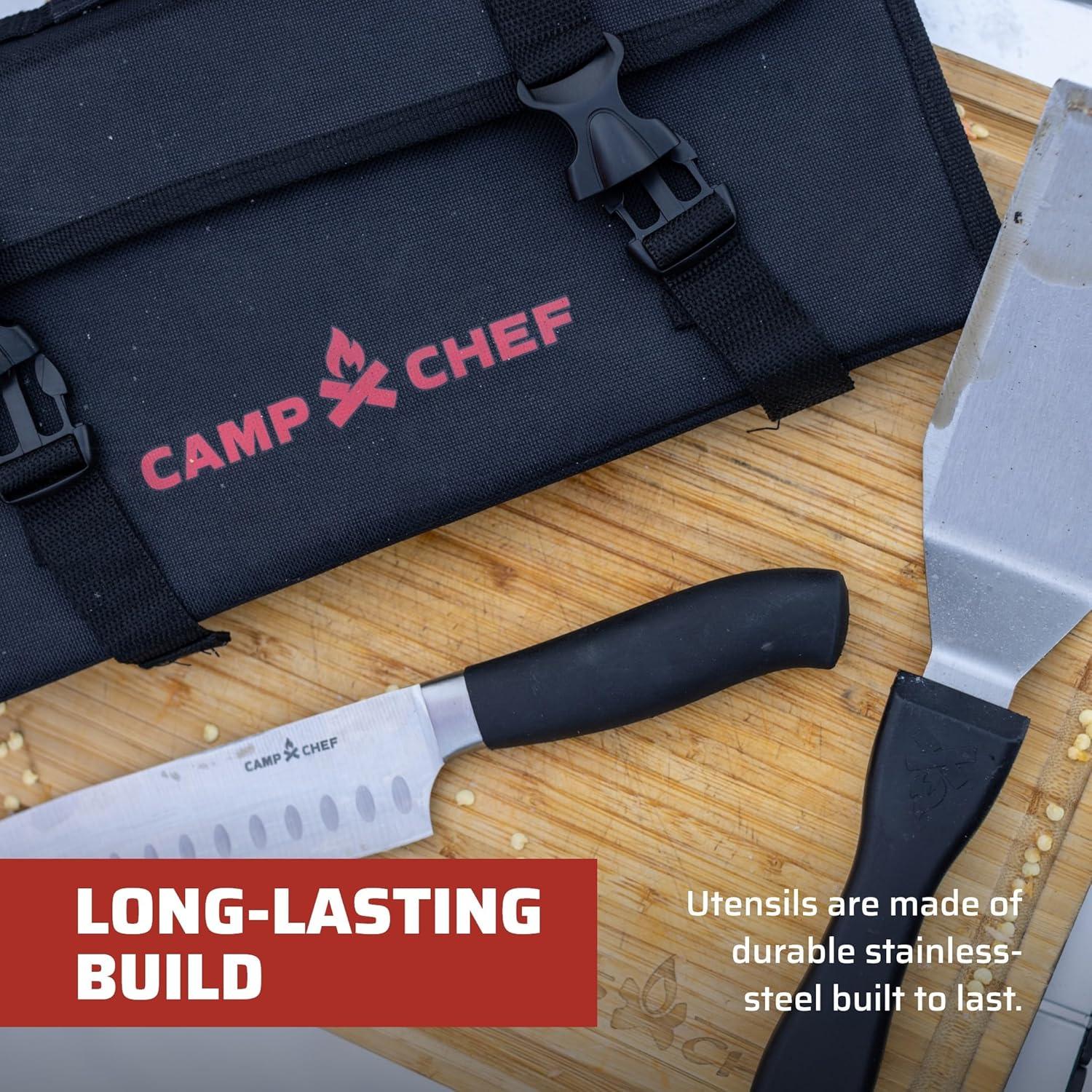 Camp Chef 5 Piece All Purpose Chef Set - KSET5, Stainless Steel Camping Mess Kit