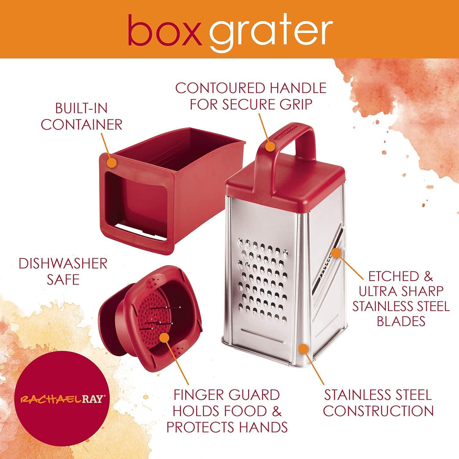 Rachael Ray Tools & Gadgets Box Grater, Red