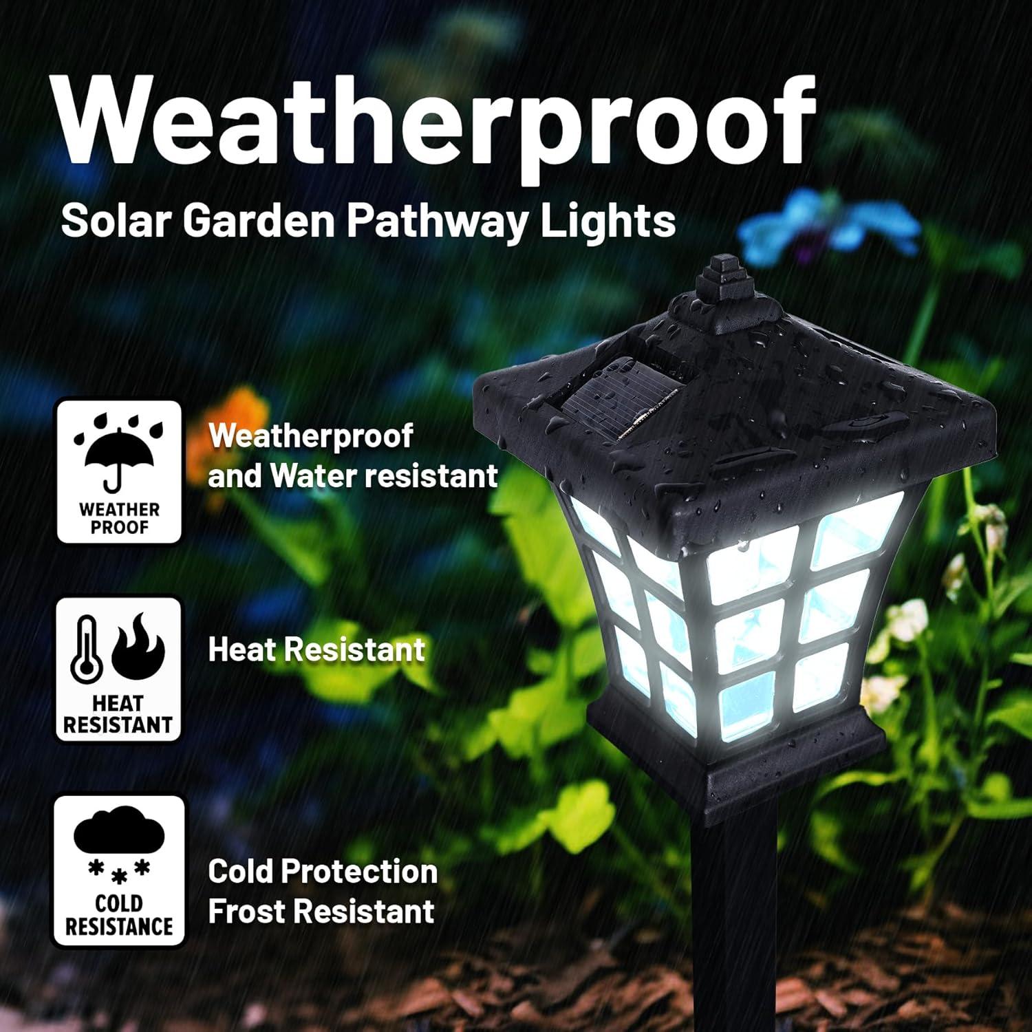 Low Voltage Solar Powered Integrated LED Pathway Light Pack (Set of 6)