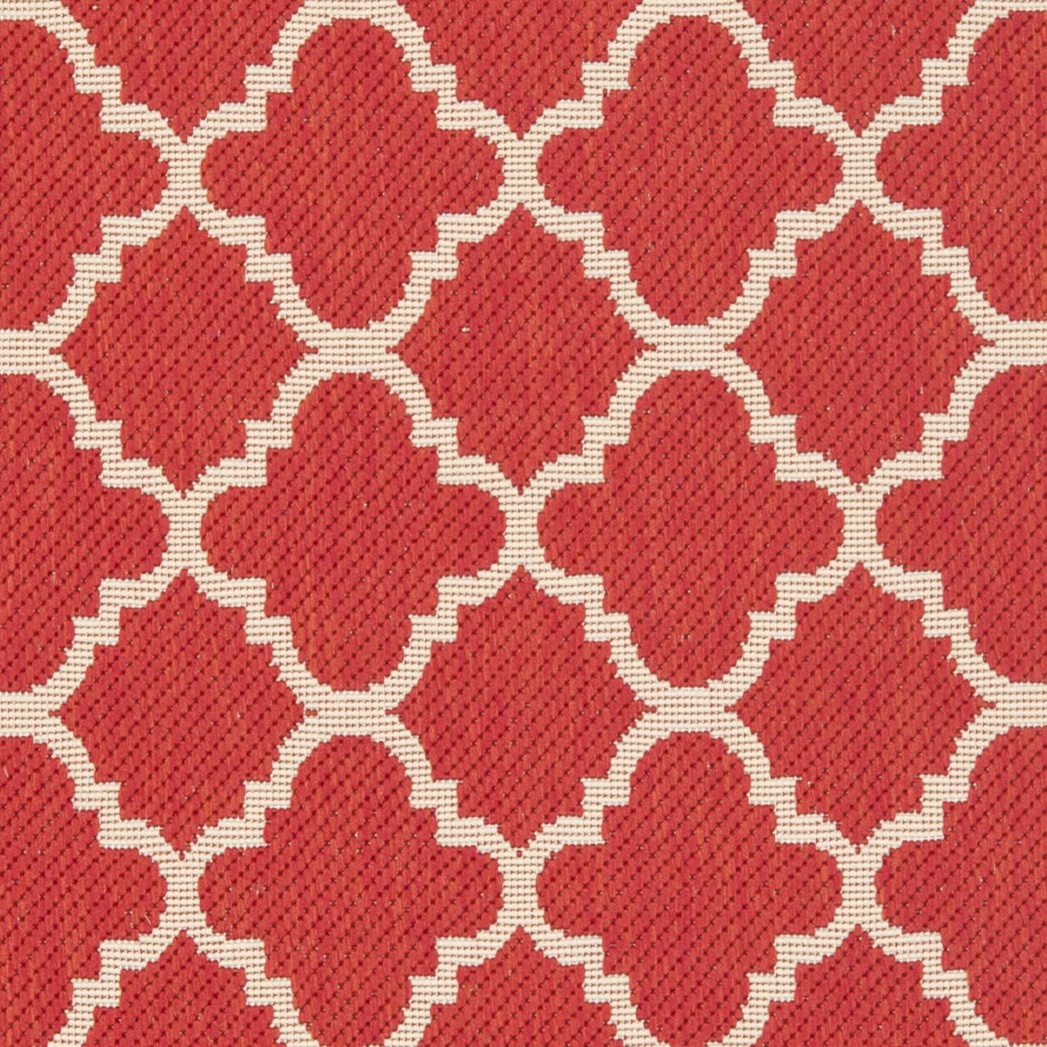 Red Bone Courtyard 31'' x 60'' Flat Woven Synthetic Area Rug