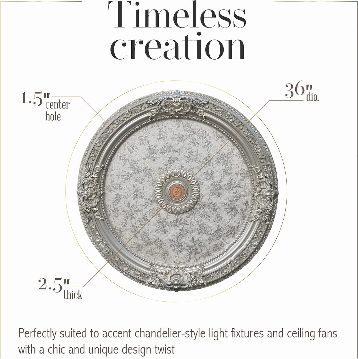 Round Chandelier Ceiling Medallion