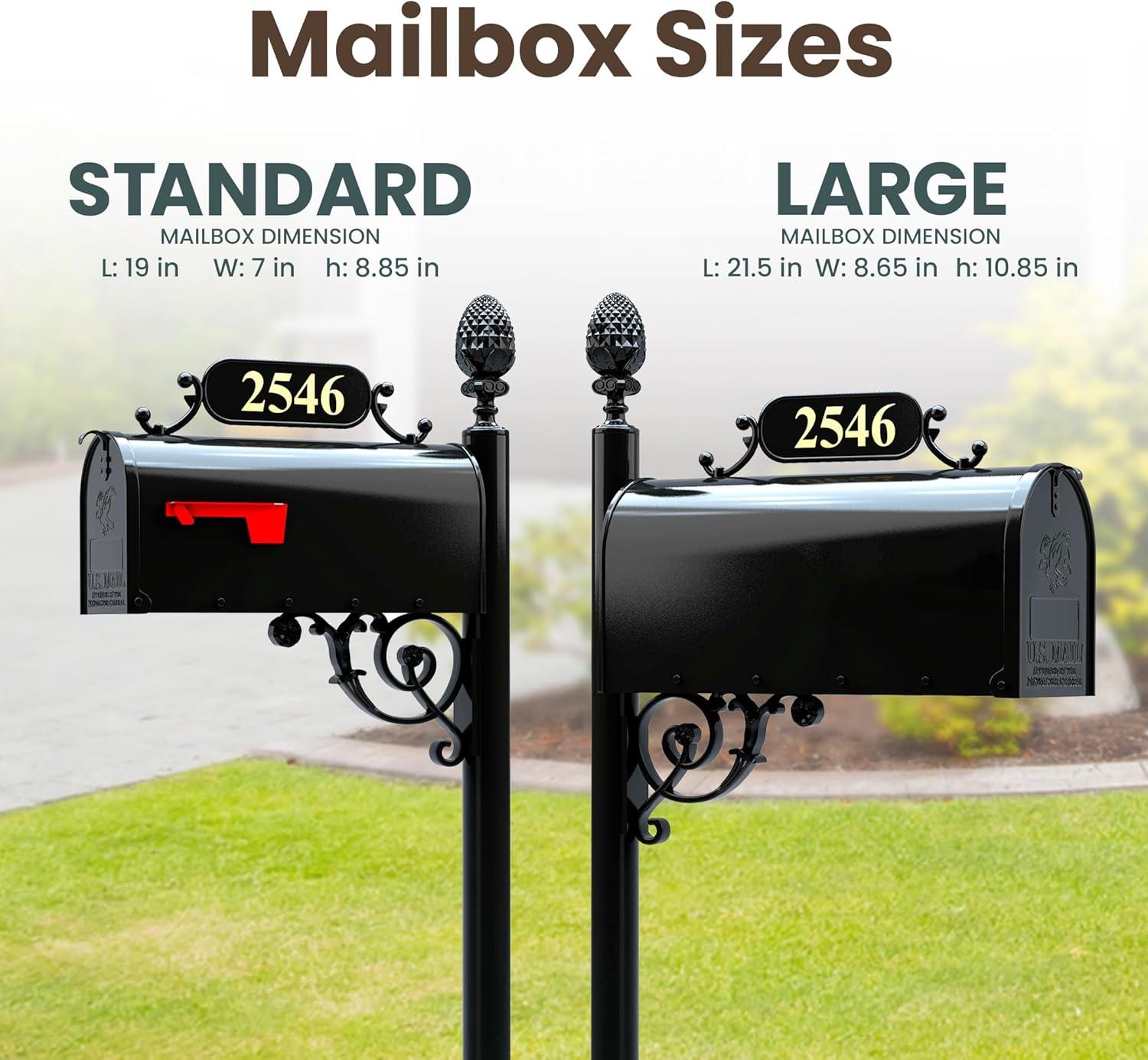 4ever products charleston mailbox with post included