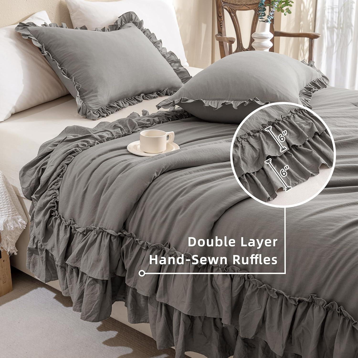 Lush Decor Reyna Microfiber 3 Piece Comforter Set