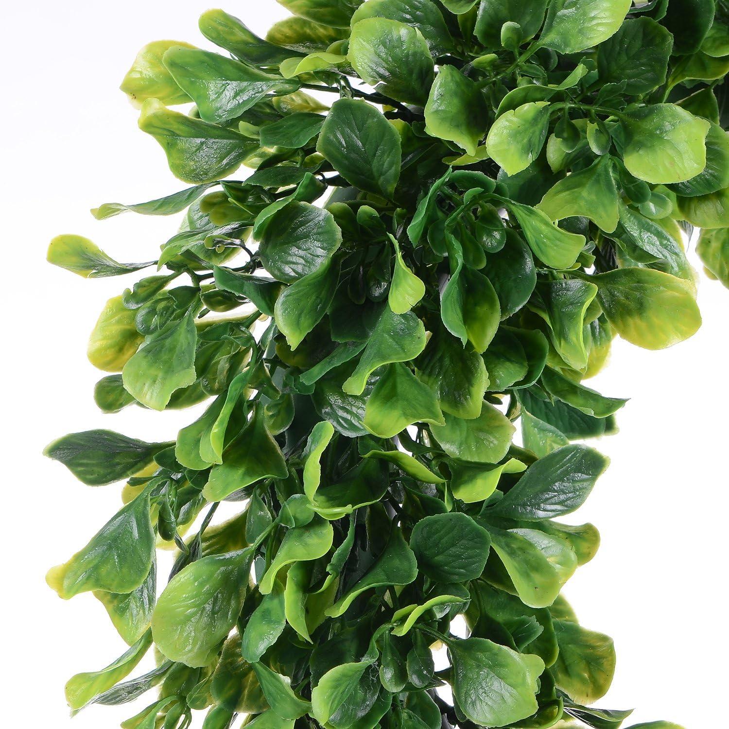 Boxwood Wreath 15" Artificial Green Wreath for Home Wedding Party Decor by Coreus