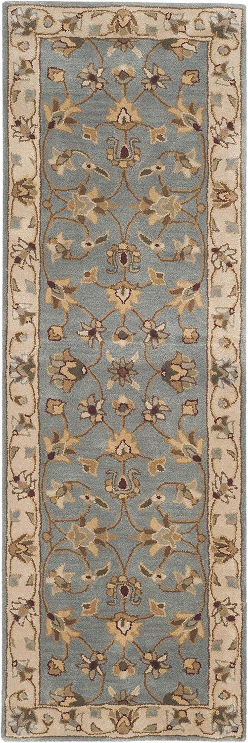 Royalty ROY343 Hand Tufted Runner Rug - Blue/Beige - 2'3"x7' - Safavieh.