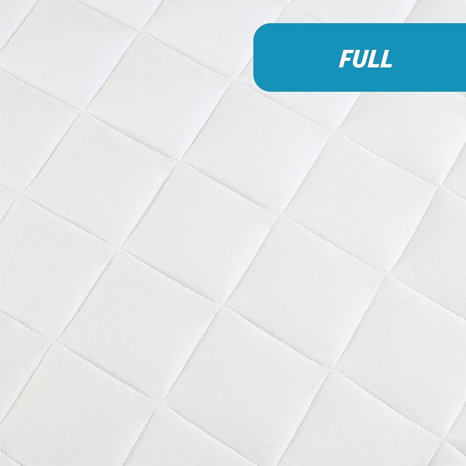 All-in-One All Season Reversible Cooling & Warming Fitted Mattress Pad, Full