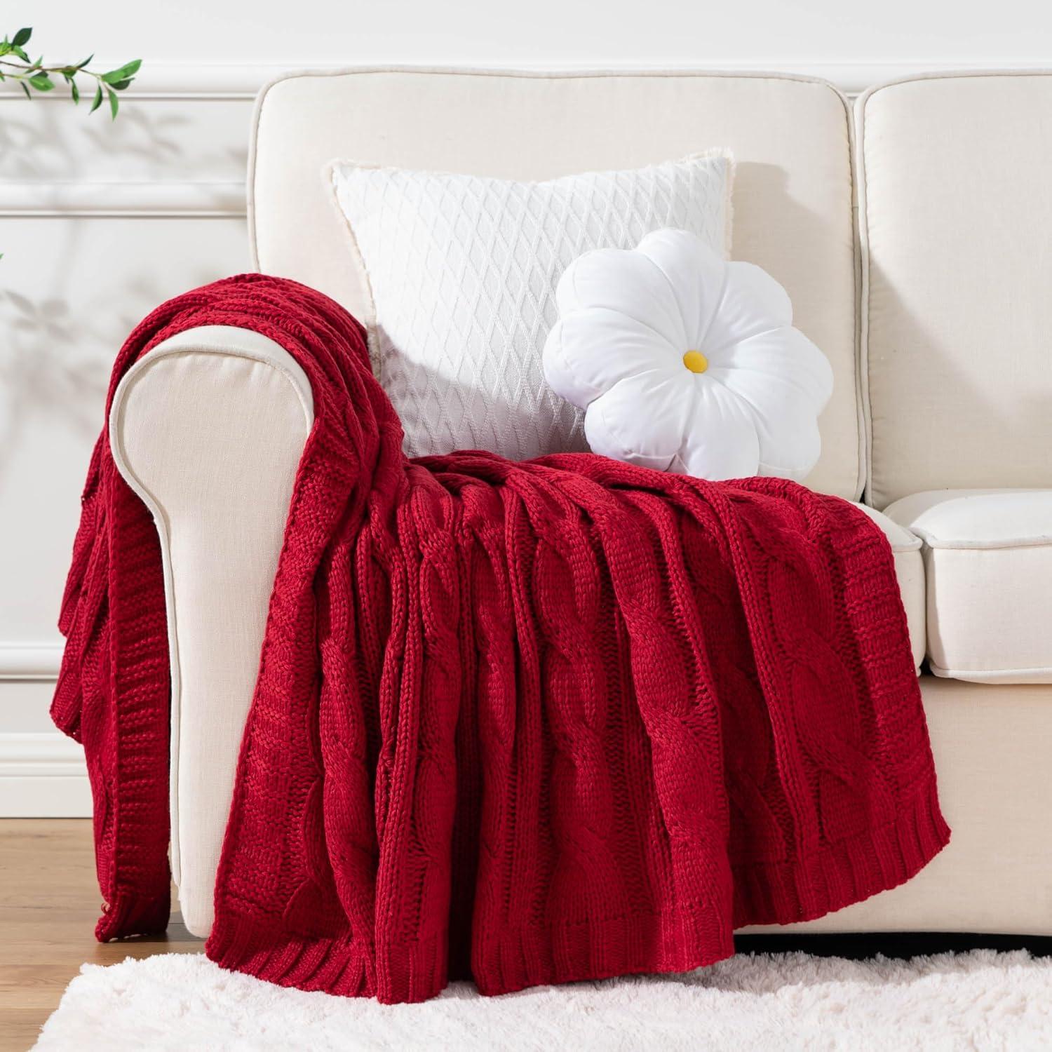 Soft Knitted Knitted Throw Blanket