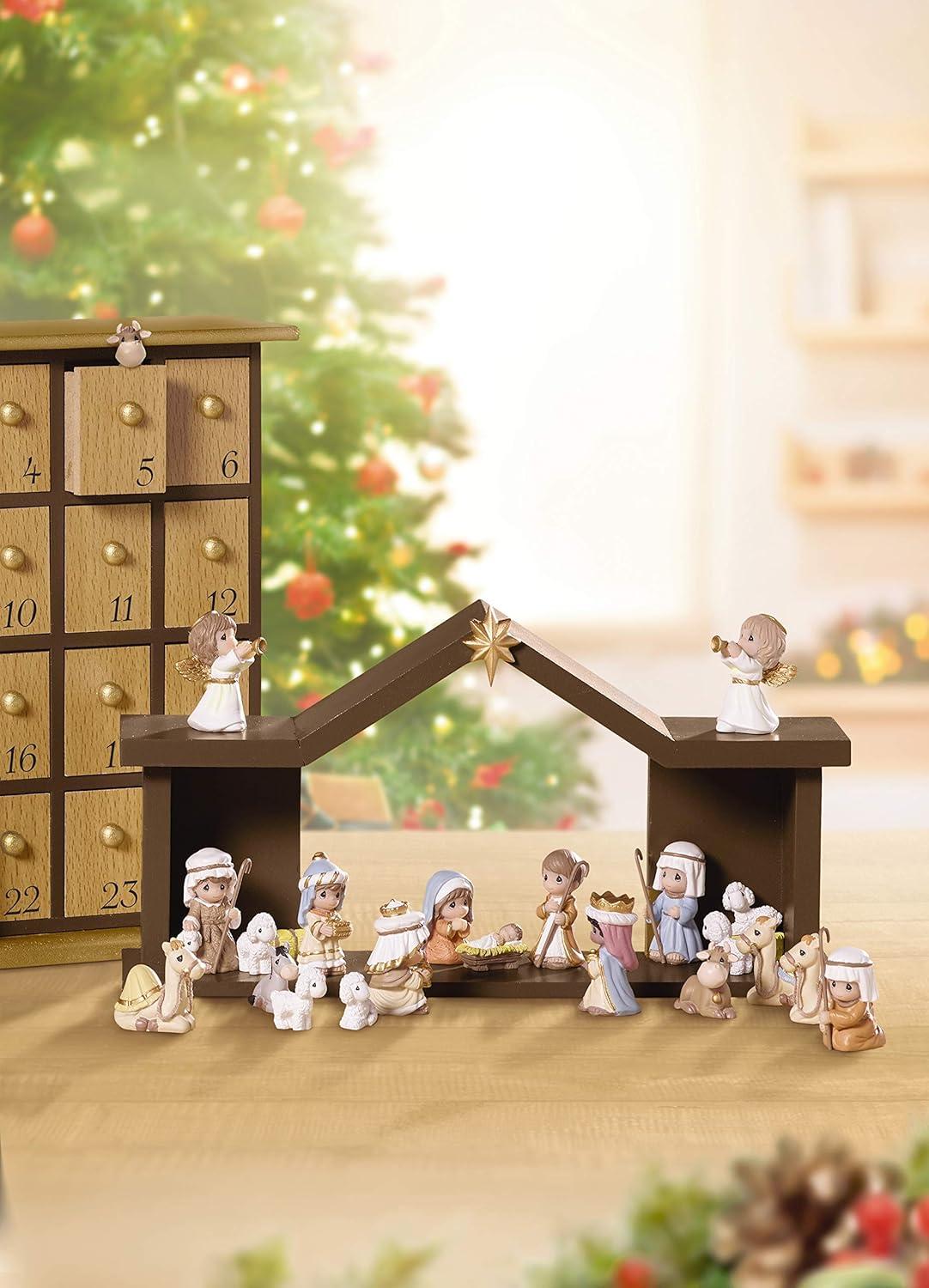 Precious Moments 26 Piece Nativity Advent Calendar Set