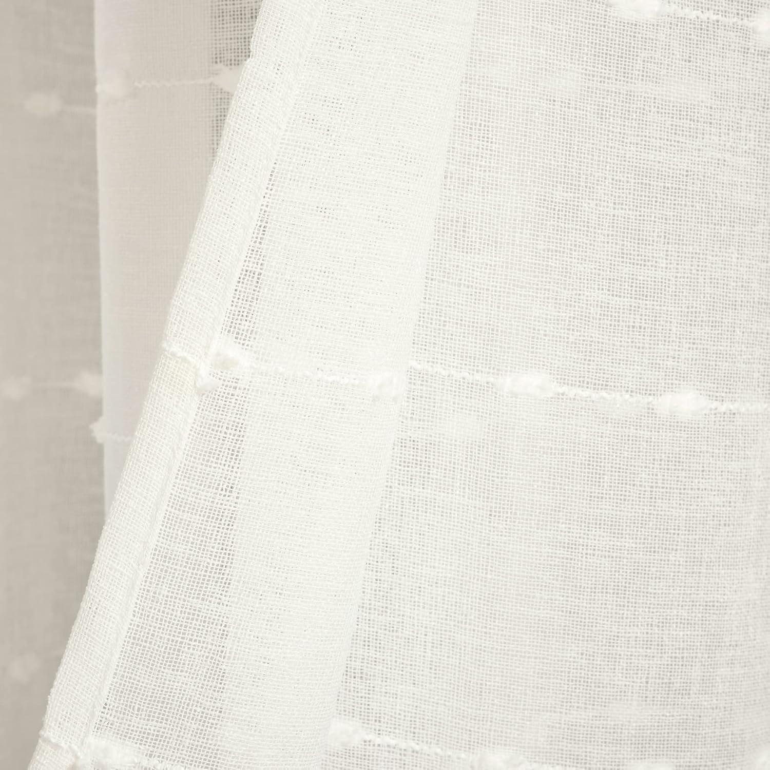 Lush Decor Solid Sheer Grommet Curtain Panels