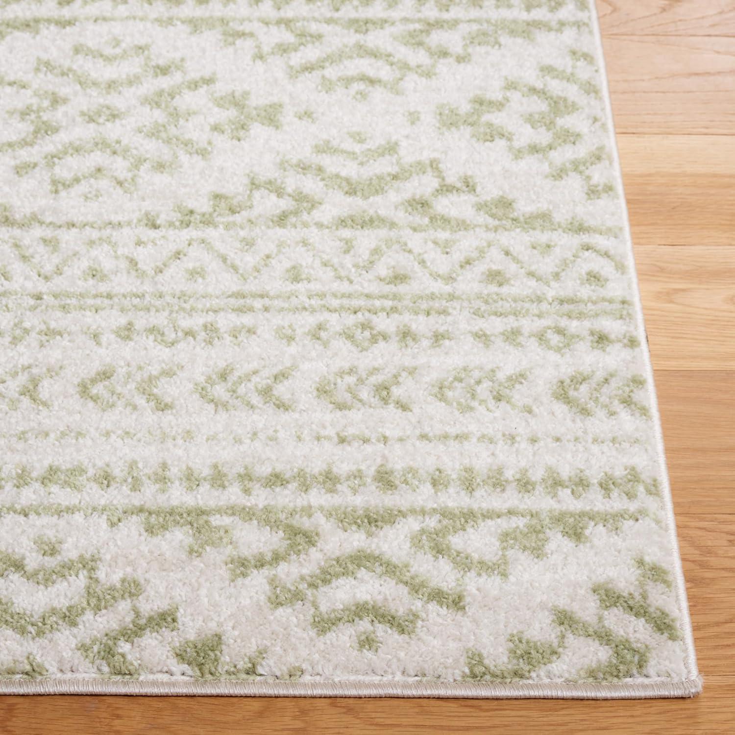 Tulum TUL272 Power Loomed Indoor Accent Rug - Ivory/Sage - 4'x6' - Safavieh
