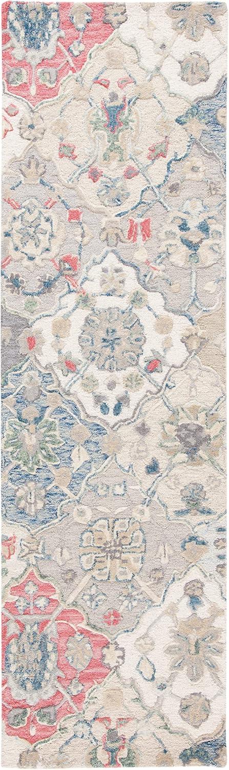Glamour GLM622 Hand Tufted Runner Rug - Ivory/Red - 2'3"x6' - Safavieh.