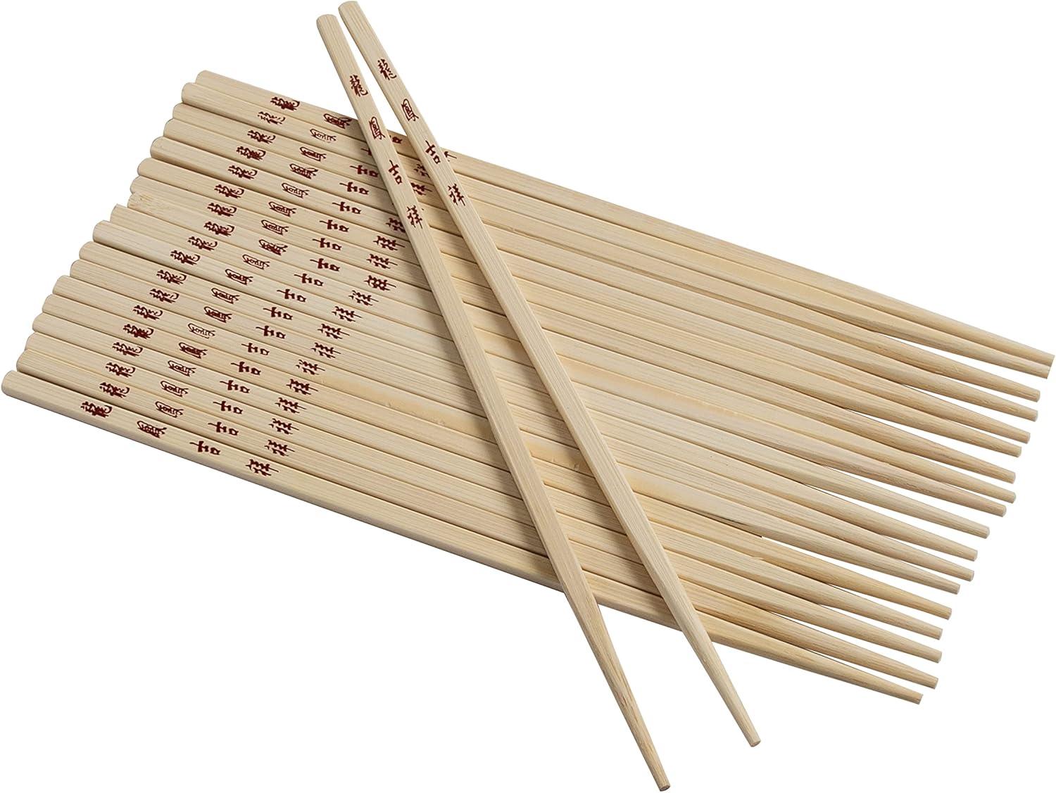 Joyce Chen Reusable Bamboo Chopsticks Set, 10 Pair