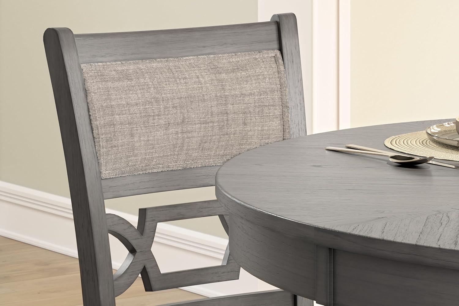 Ashley Furniture Wrenning Gray Counter Height Dining Table Set - Set of 5
