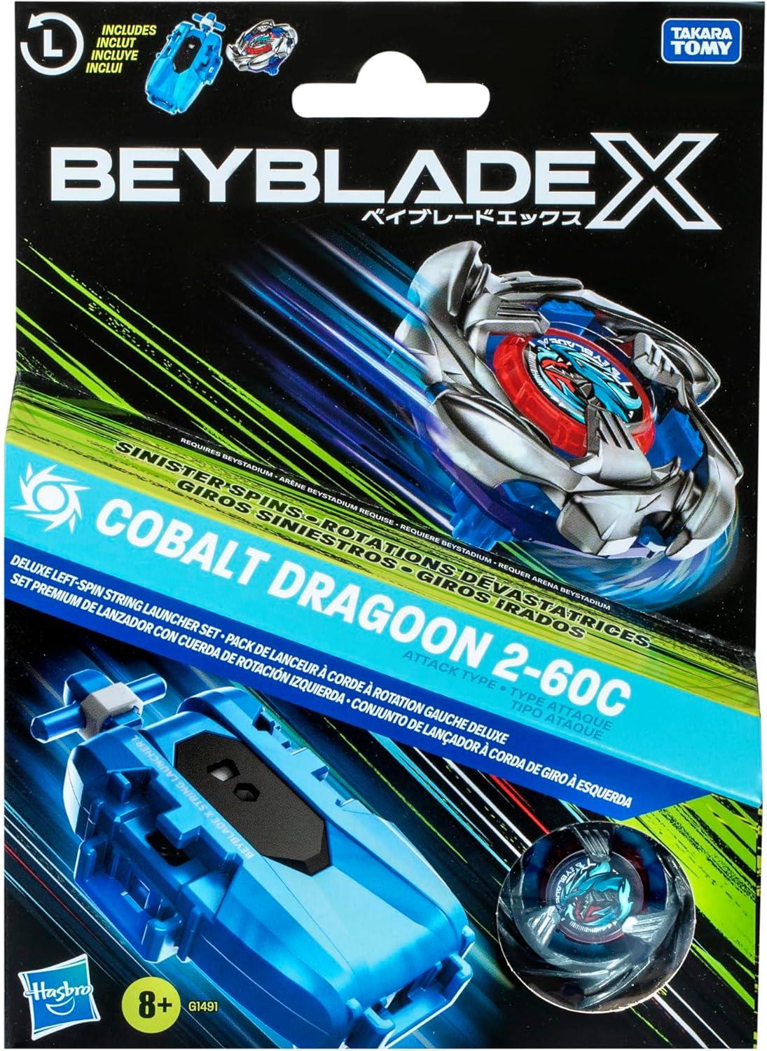 Beyblade X Cobalt Dragoon 2-60C Launcher Set