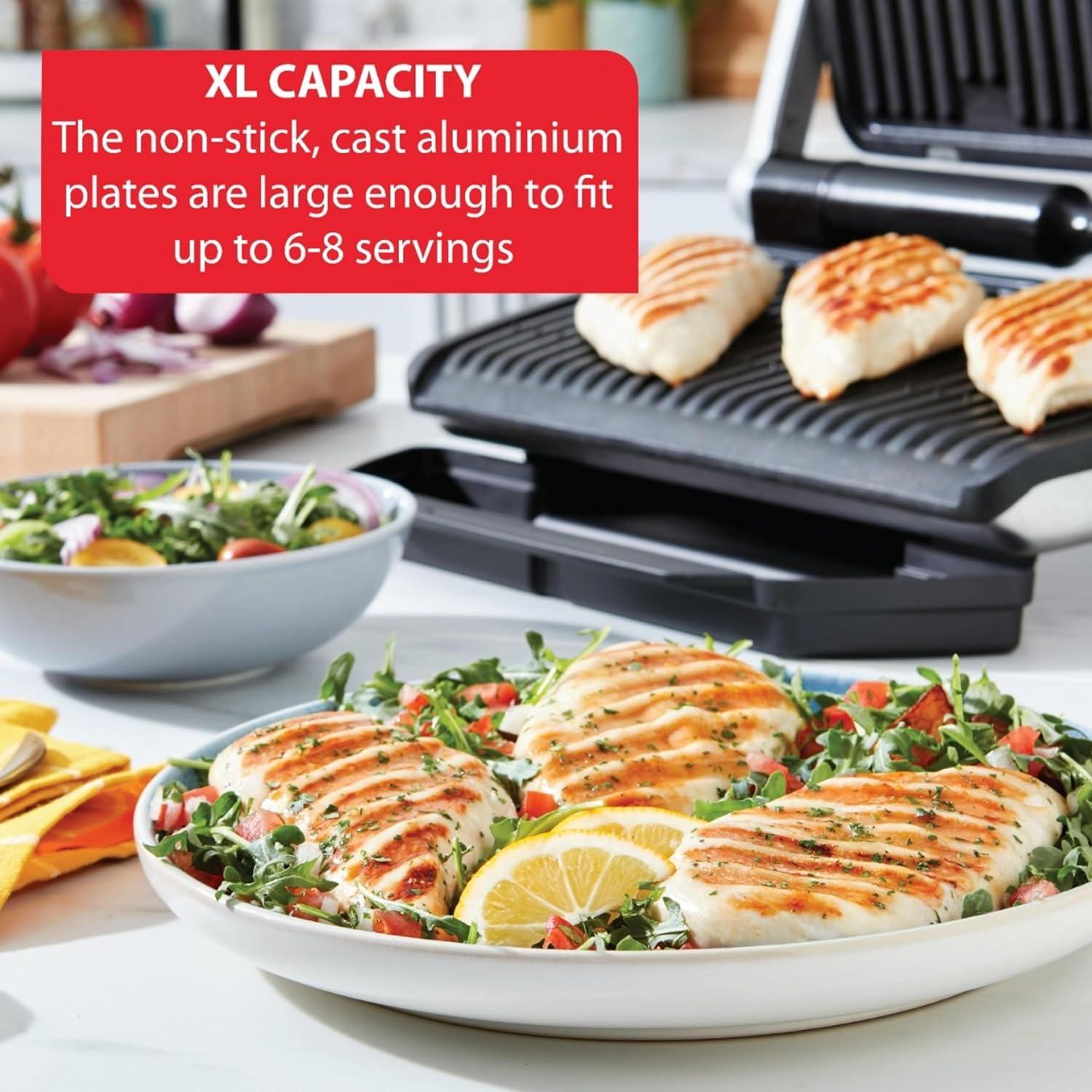 T-Fal OptiGrill Indoor Electric Grill with Removable, Dishwasher Safe Nonstick Plates