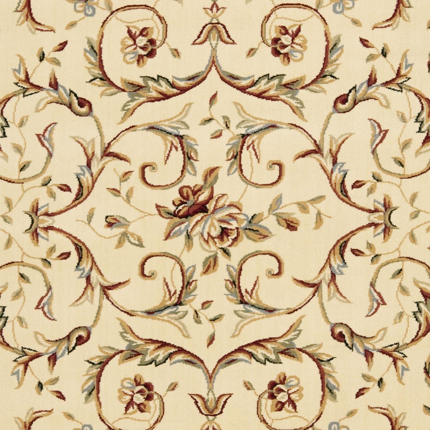 Lyndhurst LNH322 Power Loomed Area Rug - Ivory/Ivory - 8'x11' - Safavieh.