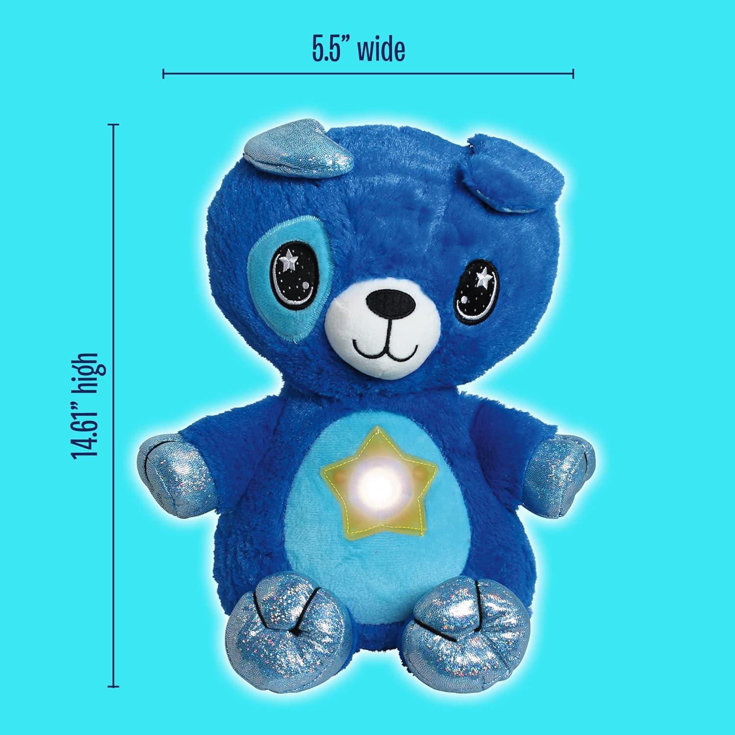 Ontel Star Belly Dream Lites, Stuffed Animal Night Light, Cuddly Blue Puppy