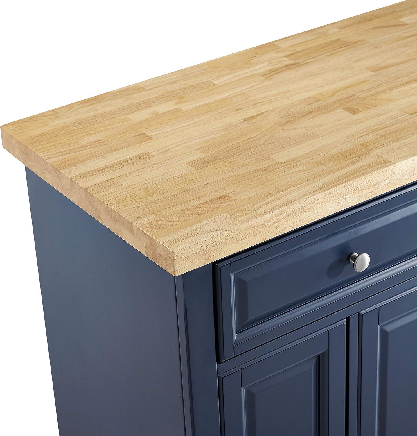 Madison Solid Wood Top Kitchen Island