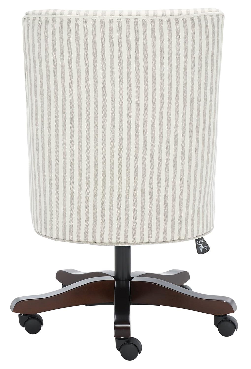 Scarlet Desk Chair - Beige Stripe - Safavieh