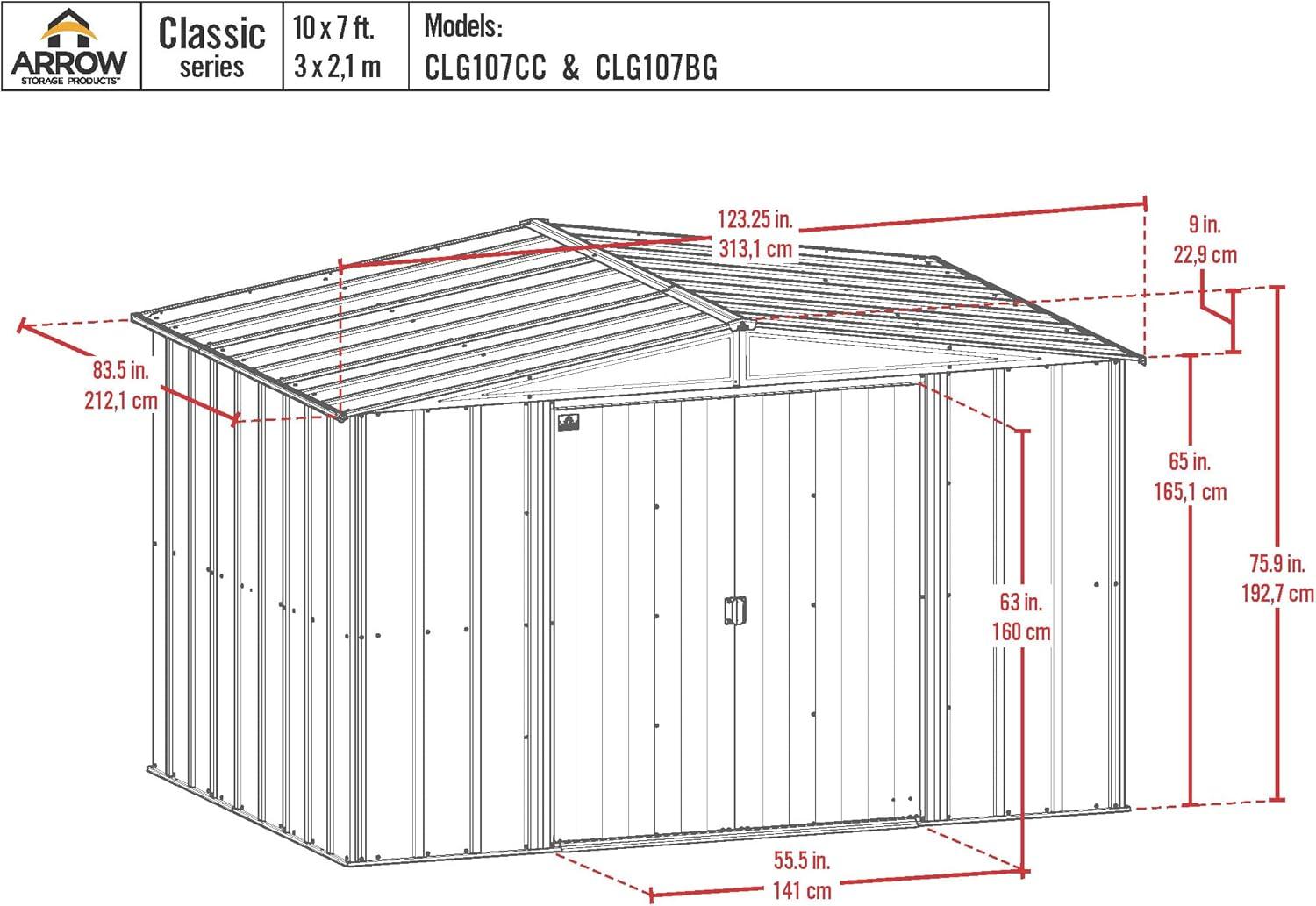 Arrow Arrow Metal Storage Shed
