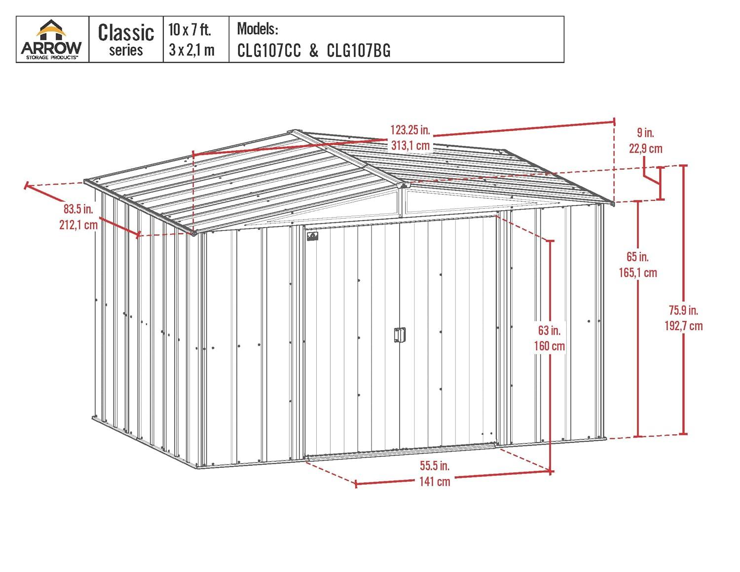 Arrow Arrow Metal Storage Shed