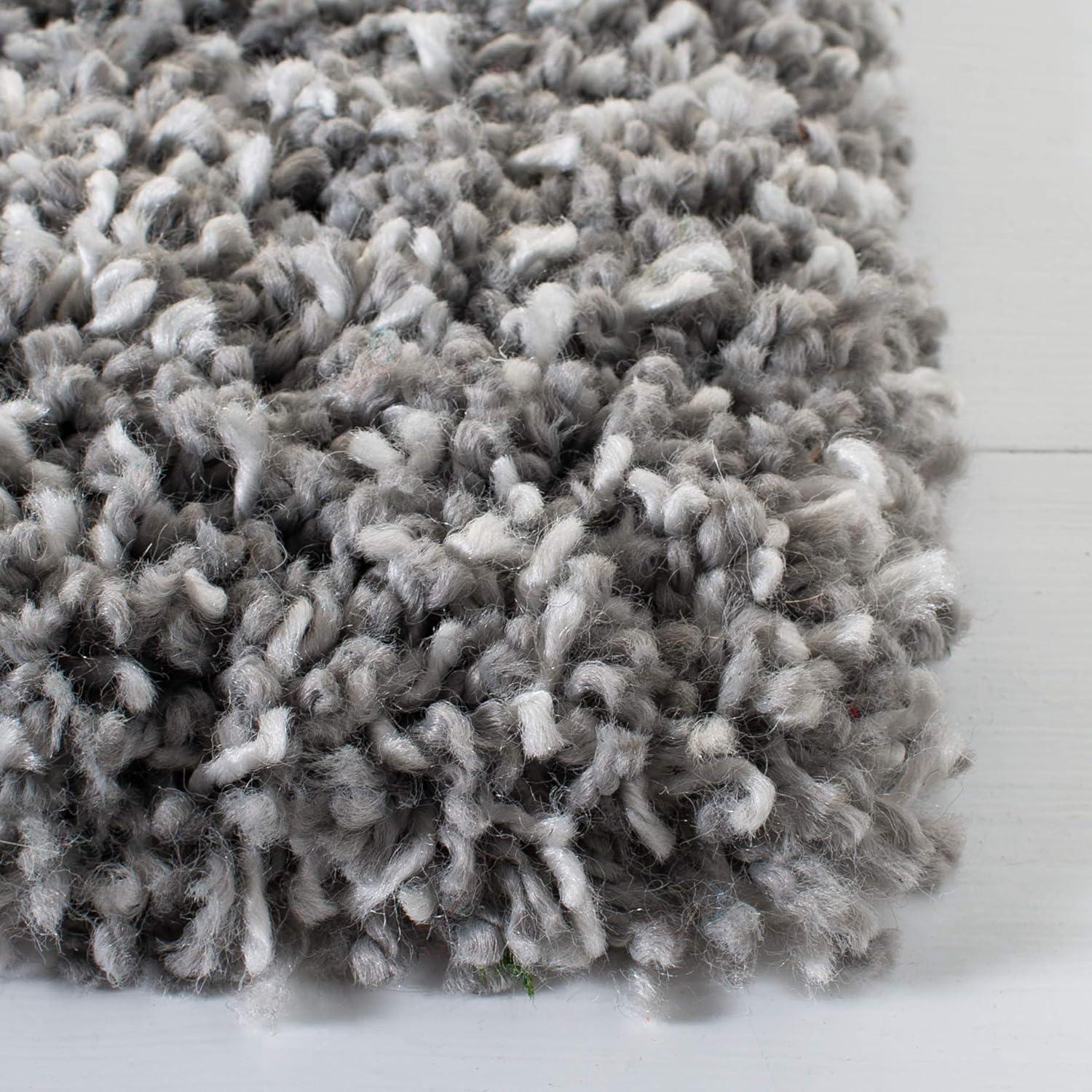 Evolution Shag EVO520 Power Loomed Area Rug - Grey - 5'3"x7'6" - Safavieh.