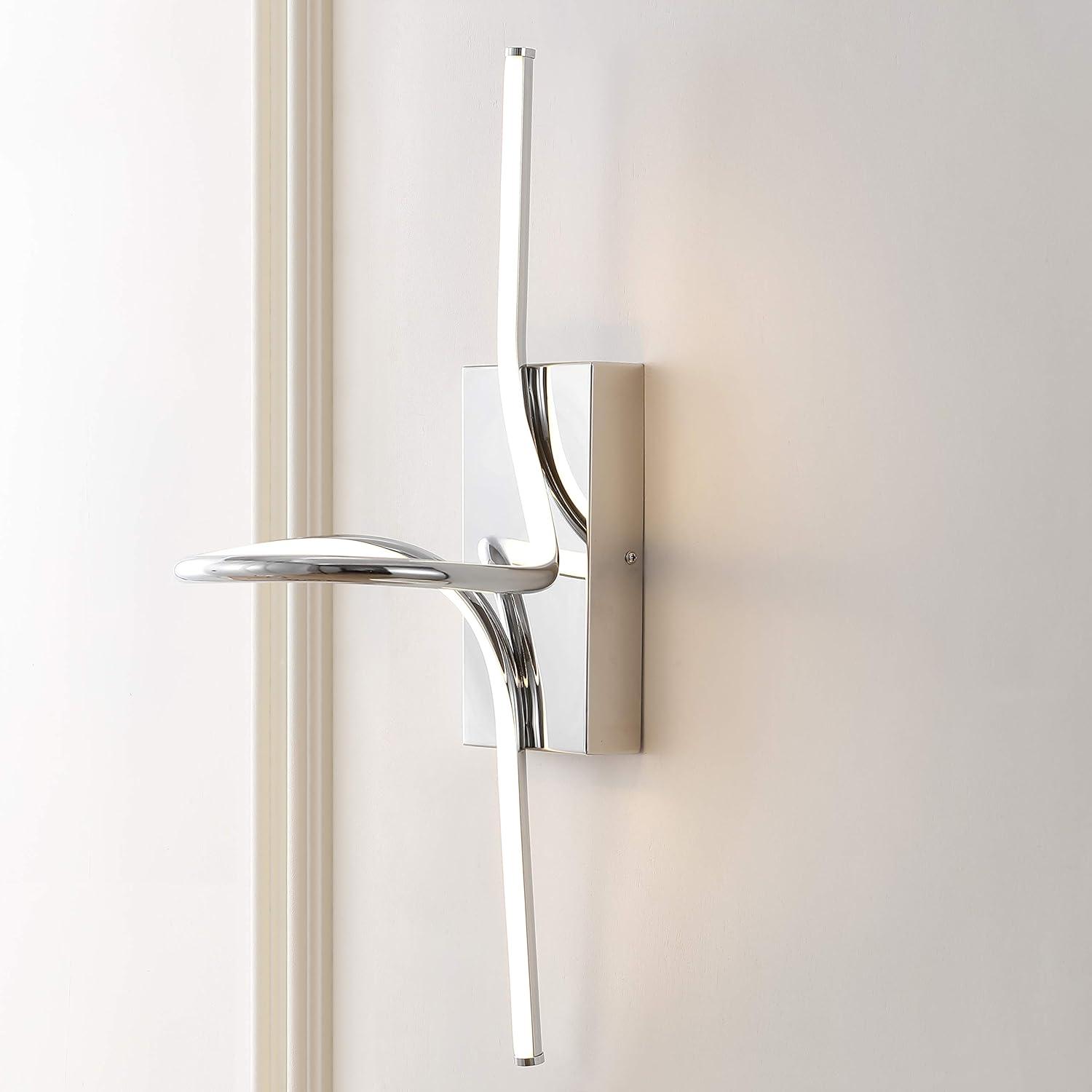 Sketch 23.5" Chrome Minimalist LED Vanity Wall Sconce