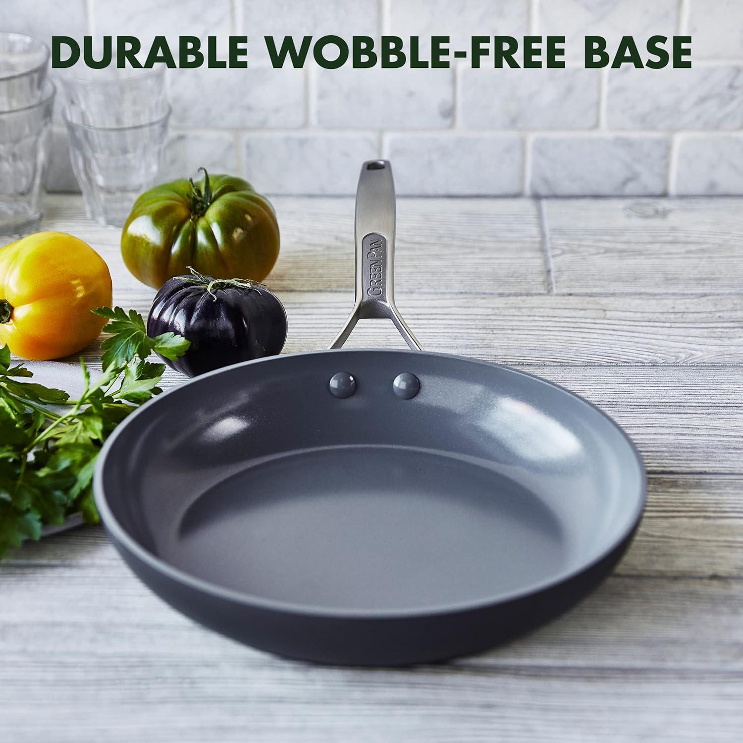 Gray 10" Aluminum Ceramic Nonstick Fry Pan