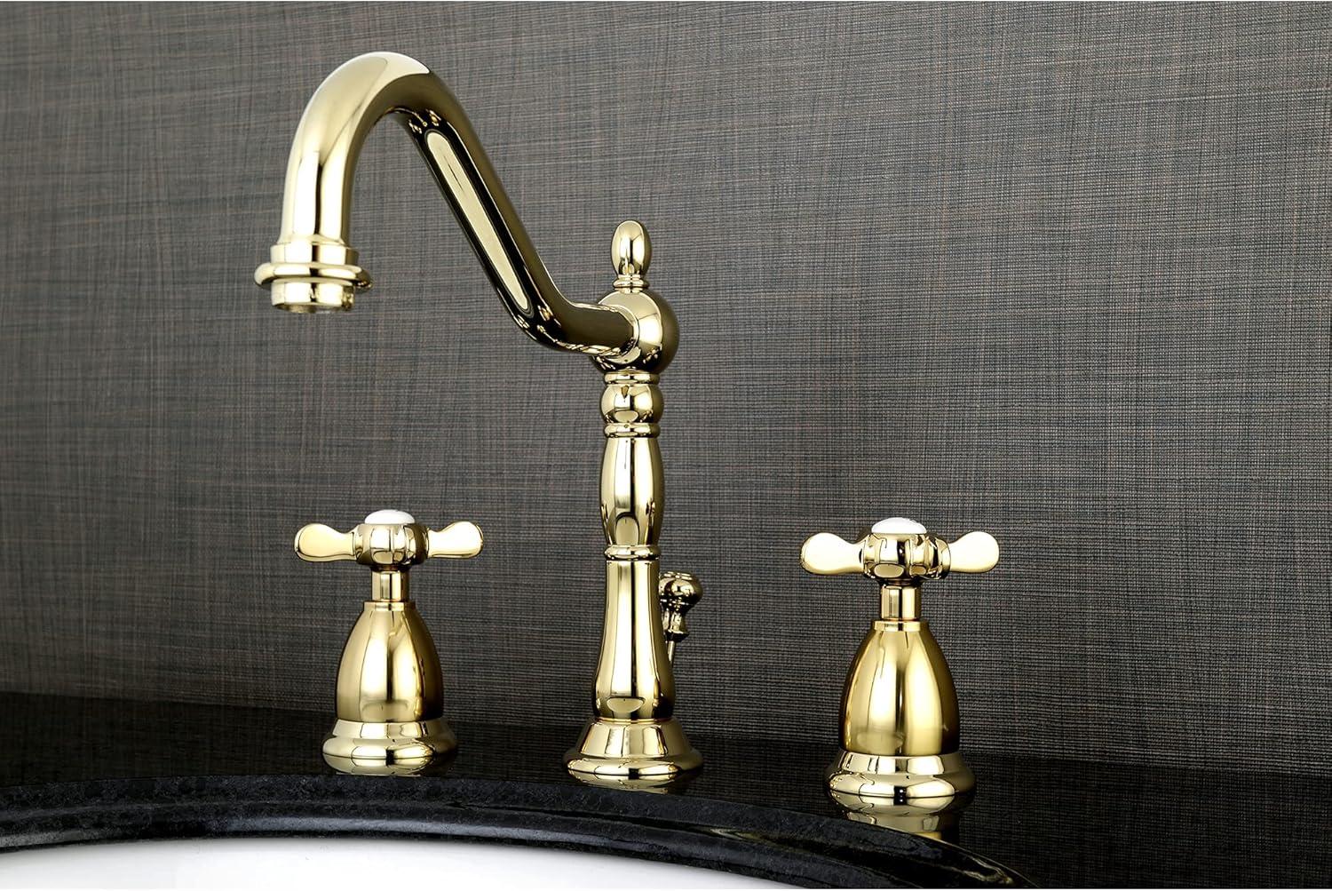 Essex Polished Brass 8-inch Widespread Bathroom Faucet