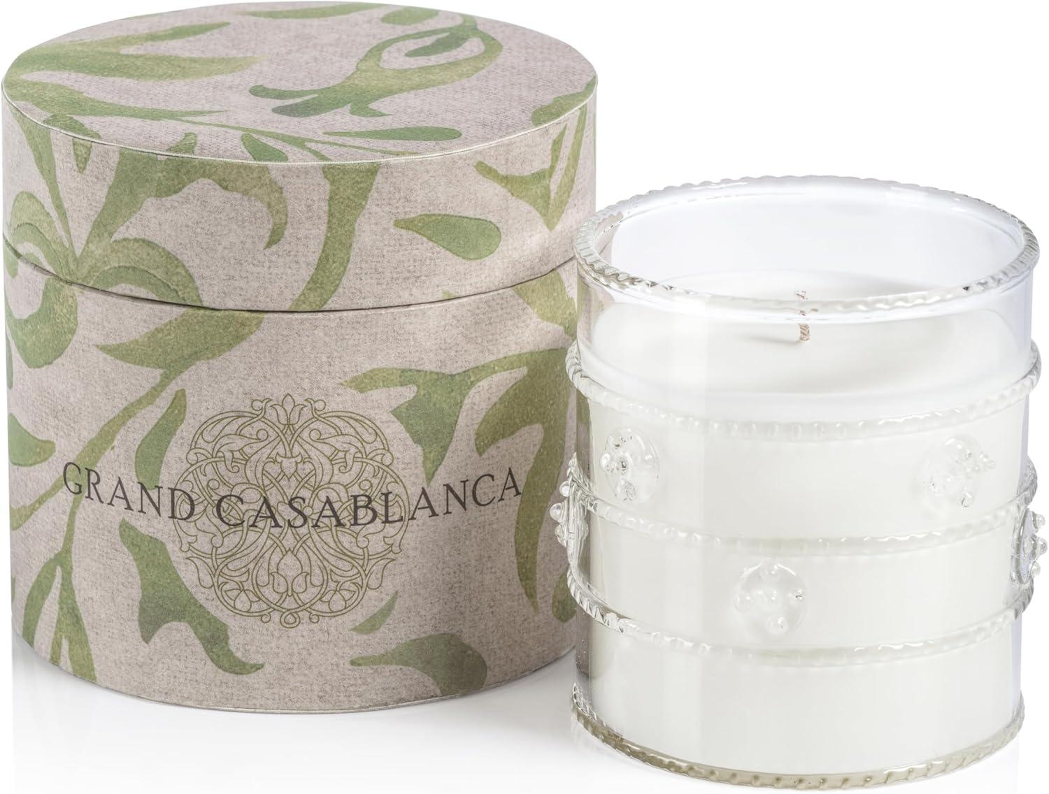 Zodax Grand Casablanca Scented Candle, Wild Tuberose