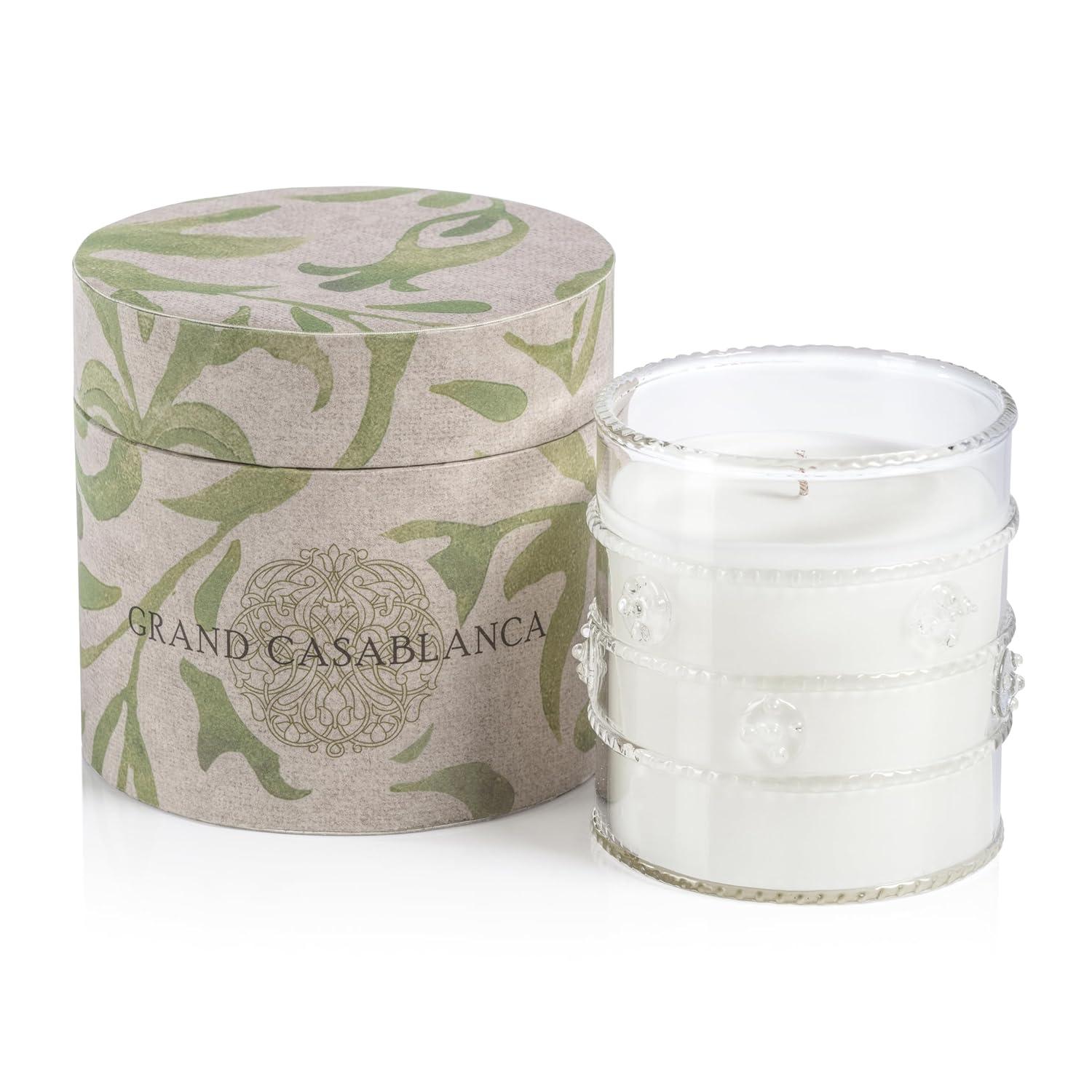 Zodax Grand Casablanca Scented Candle, Wild Tuberose