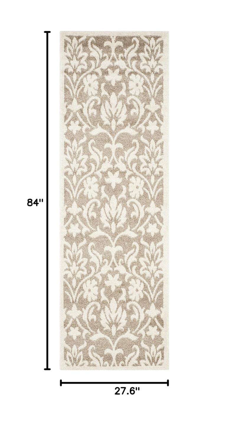 Amherst AMT424 Power Loomed Indoor Area Rug - Wheat/Beige - 8'x10' - Safavieh