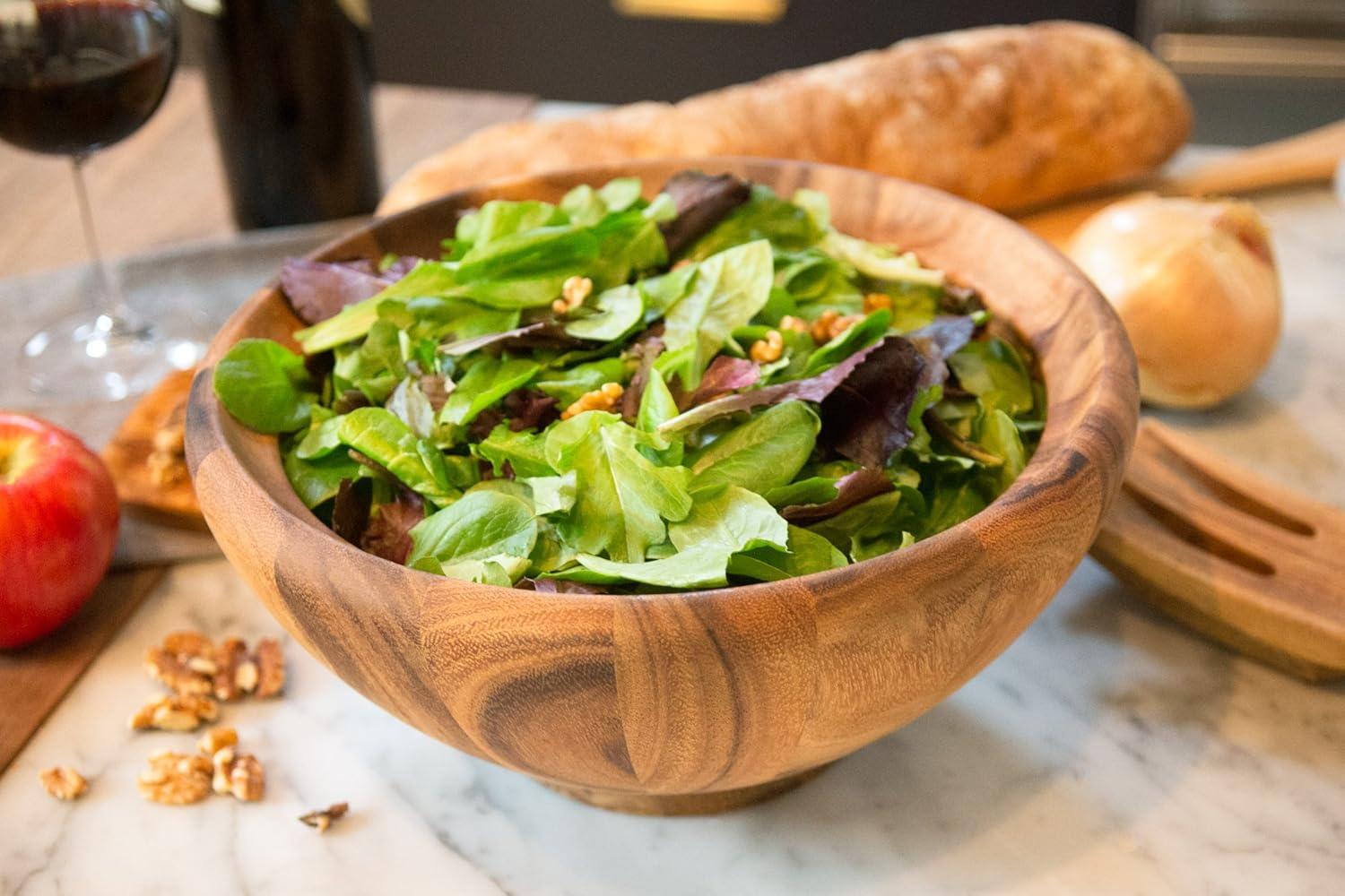 Ironwood Gourmet Gourmet Wood Salad Bowl