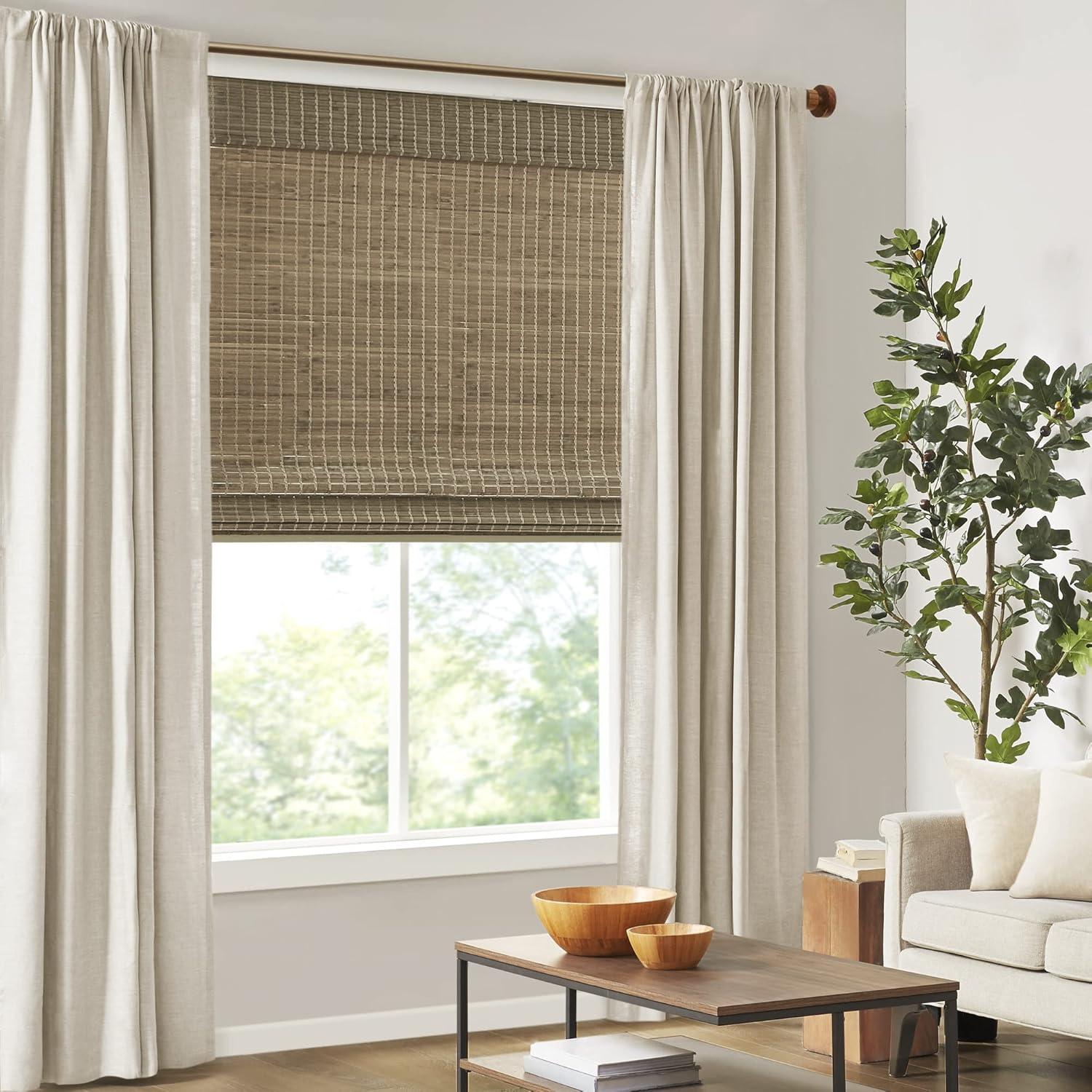Eastfield Semi - Sheer Bamboo Light Filtering Single Roman Shade 64"L