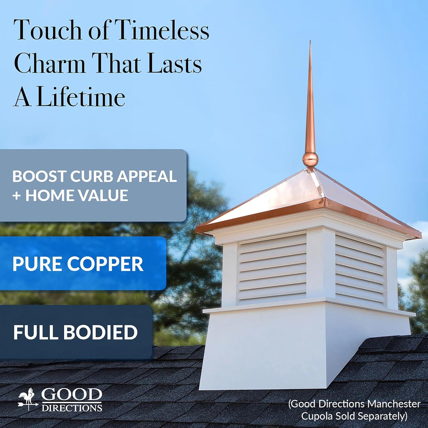 Good Directions Gawain Metal Rooftop Finial