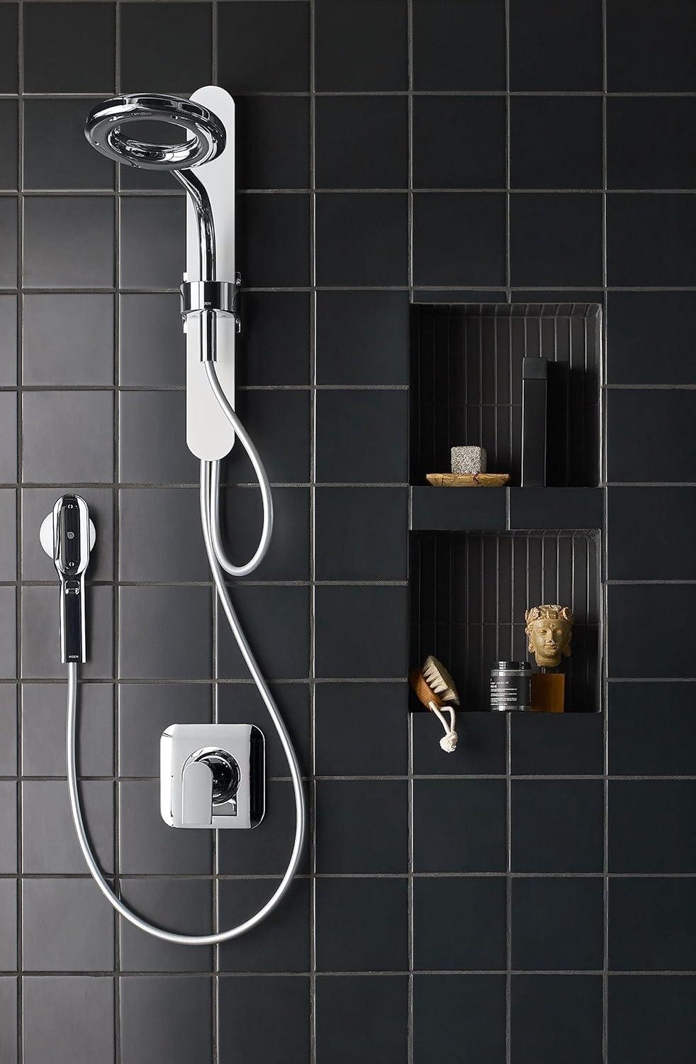 Moen N207C0Bl Matte Black Two-Function 7.9" Diameter Head Standard With Handshower