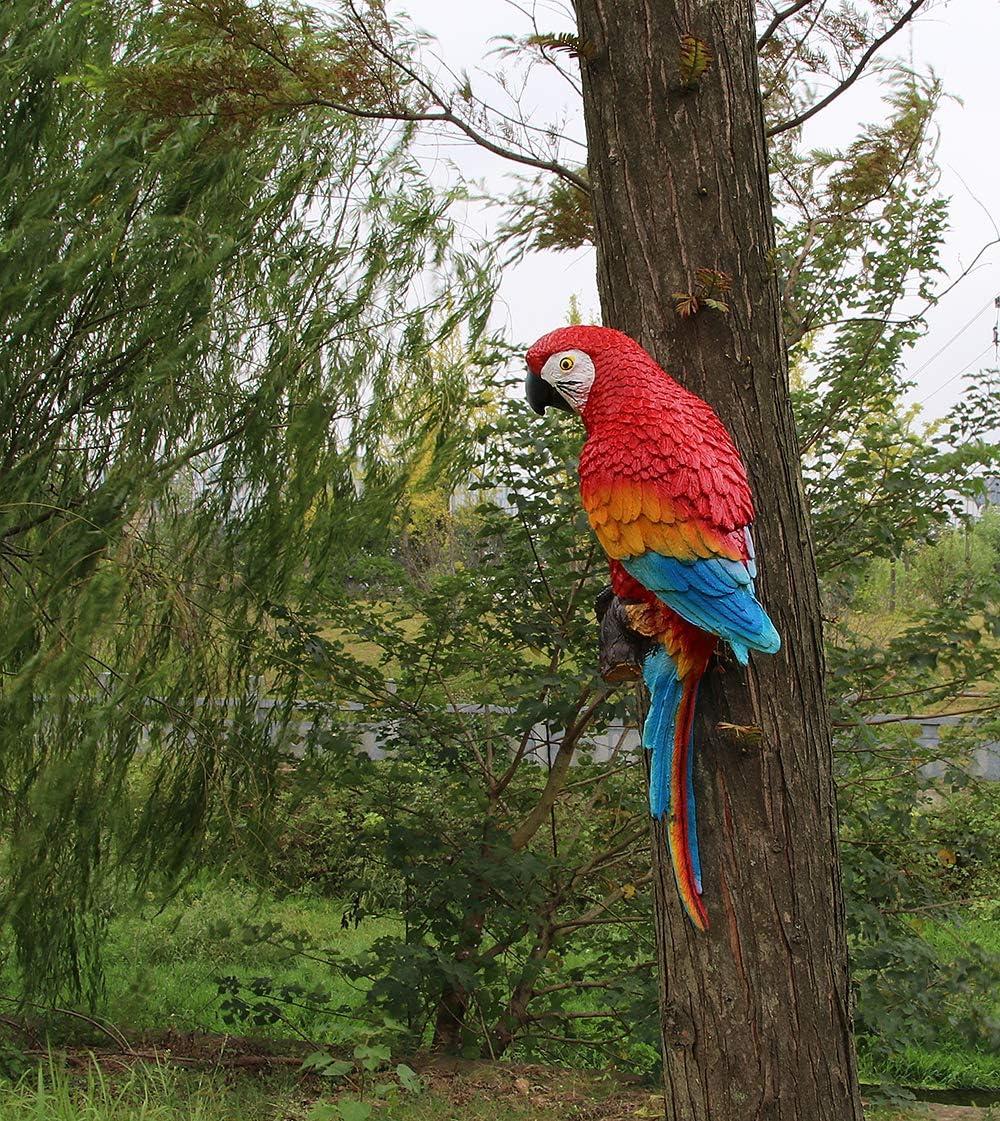 Design Toscano Tropical Scarlet Macaws Wall Sculpture