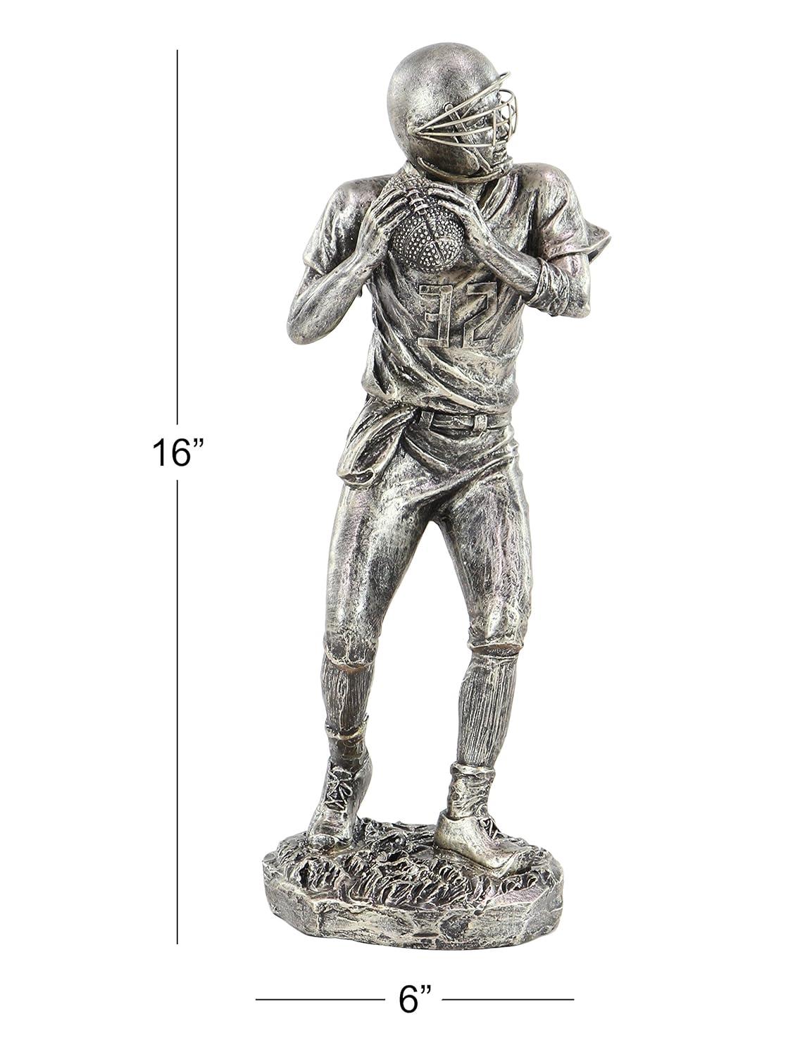 5"W, 11"H Dark Gray Polystone Hands Sculpture, by DecMode (3 Count)