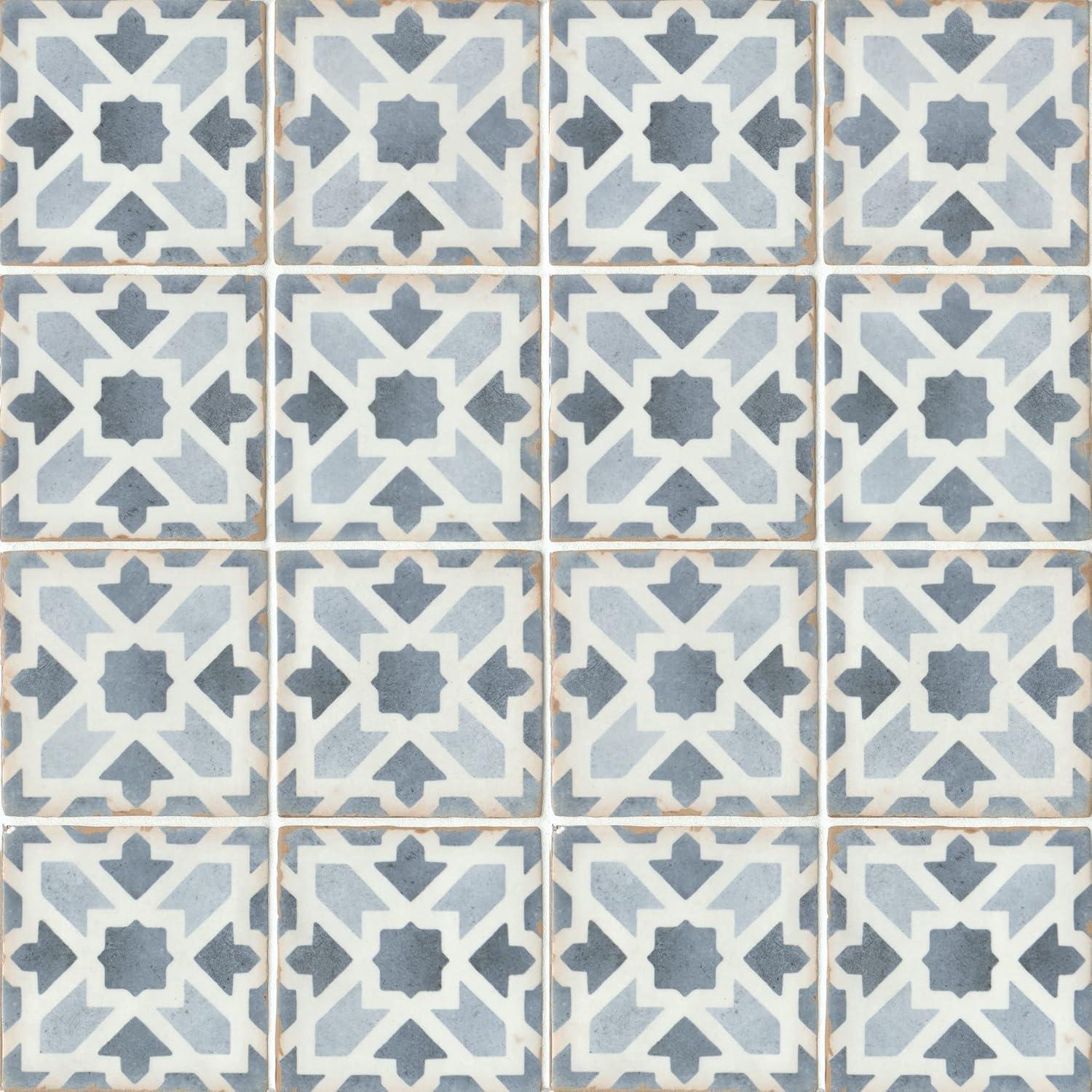 Casablanca 5" x 5" Ceramic Patterned Floor Use Tile