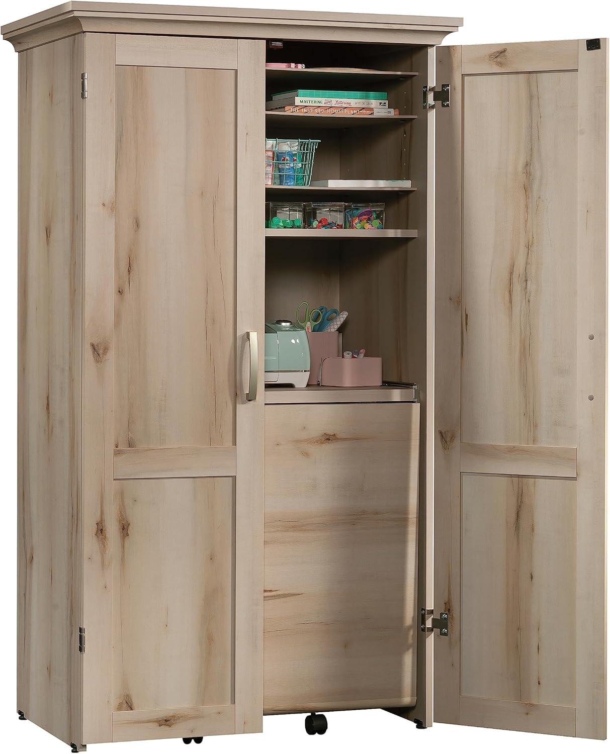 Sauder Select Engineered Wood Multi-Purpose Storage Armoire in Pacific Maple