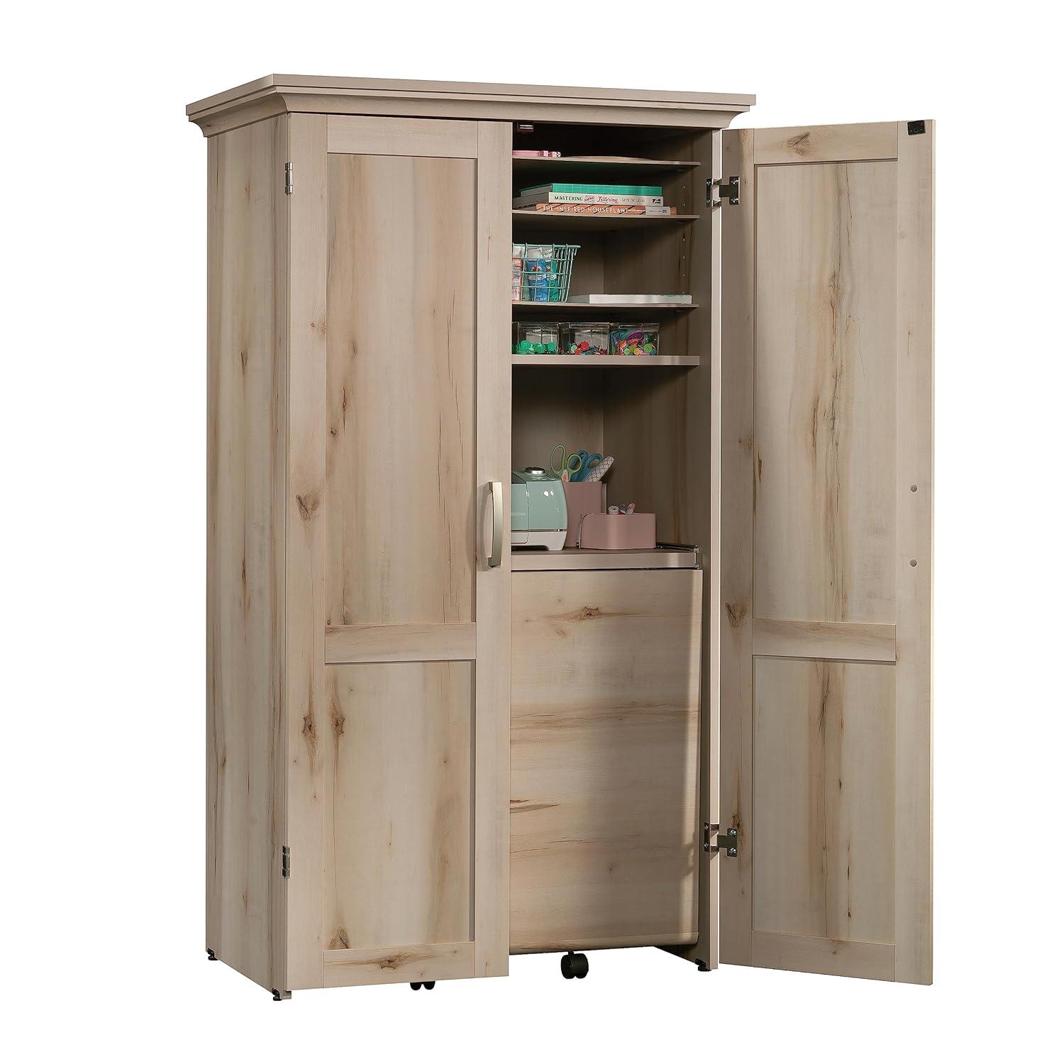 Sauder Select Engineered Wood Multi-Purpose Storage Armoire in Pacific Maple