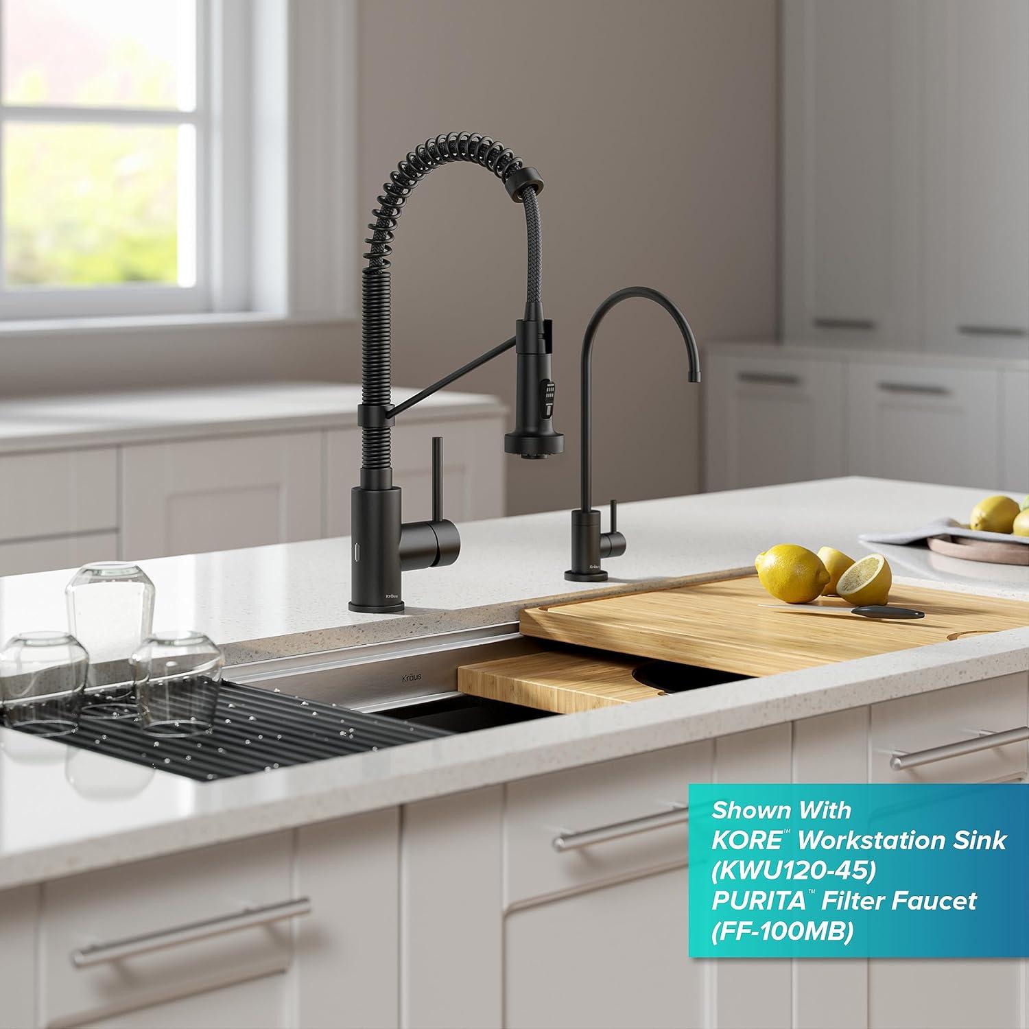 Kraus Bolden Touchless Sensor Commercial Style 2-Function Single Handle Pull-Down Kitchen Faucet